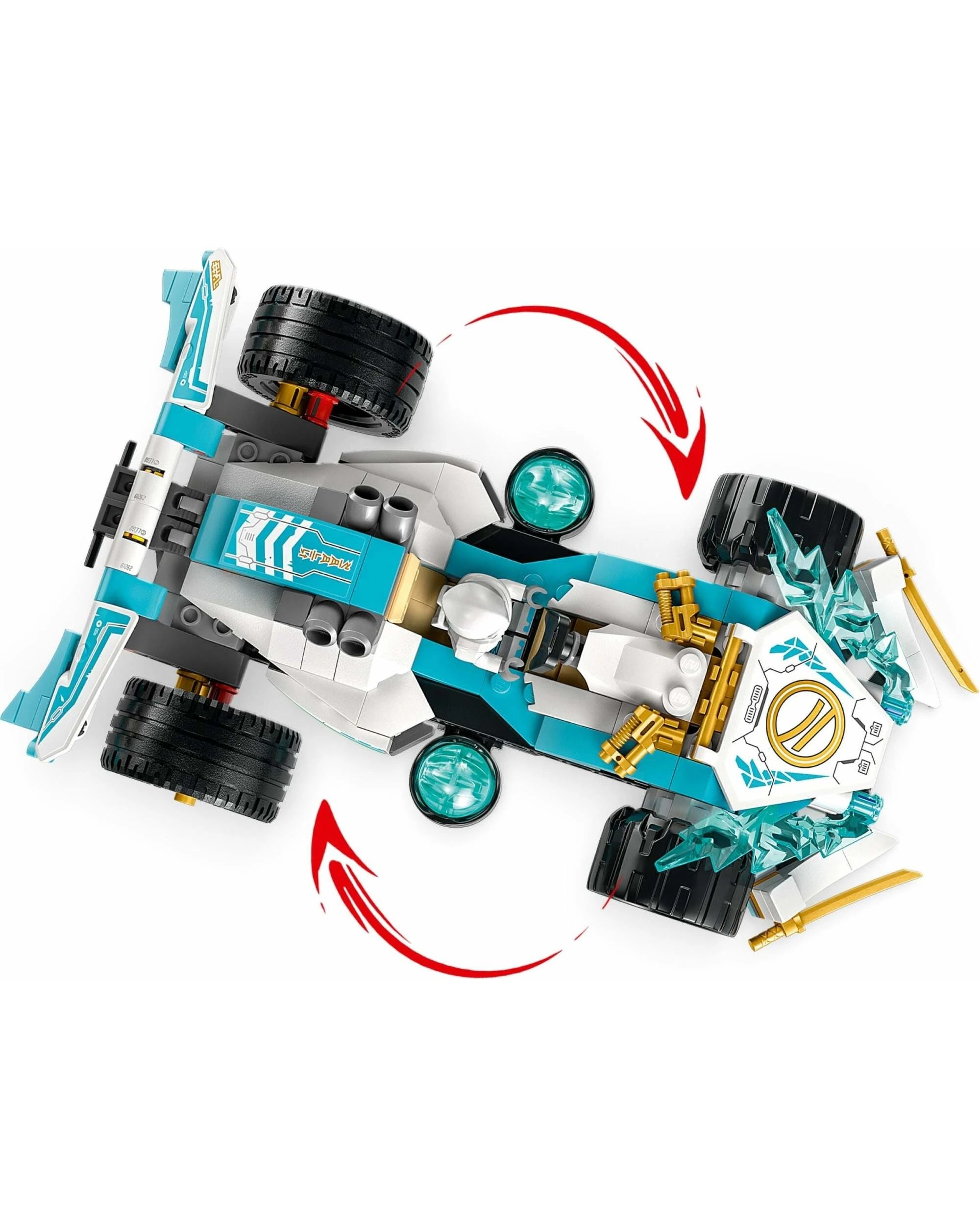 4 LEGO Ninjago Series 71791 Zane's Dragon Power Spinjitzu Race Car - Zane, 4 of 5