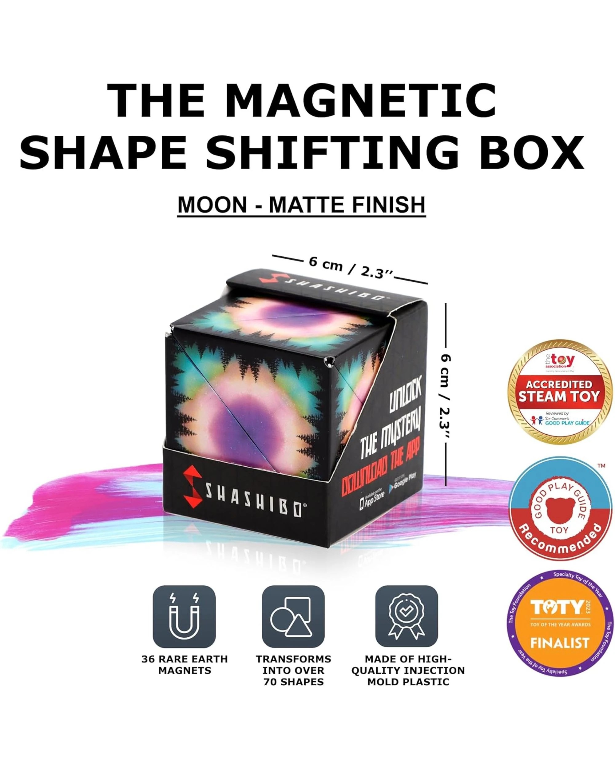 2 Shashibo Shape Shifting Box - Moon, 2 of 6