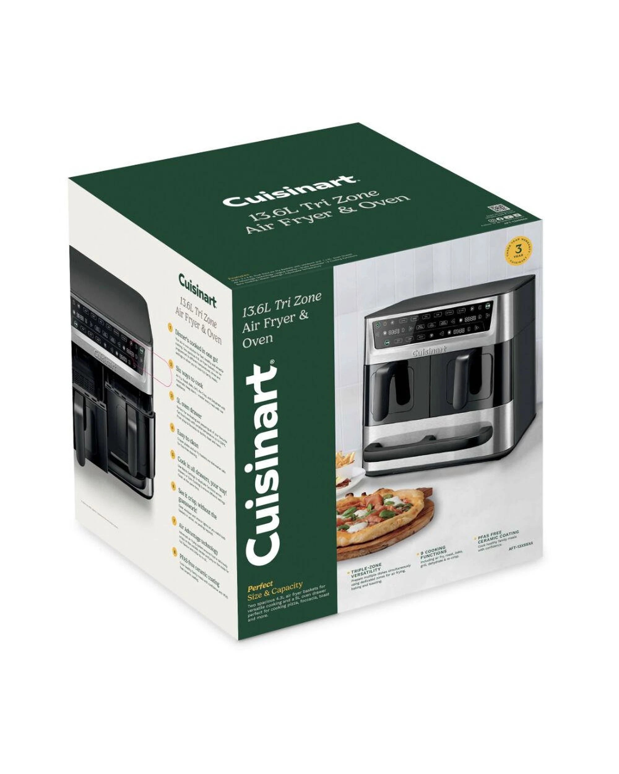 2 Cuisinart Tri Zone Air Fryer & Oven 13.6L, 2 of 2