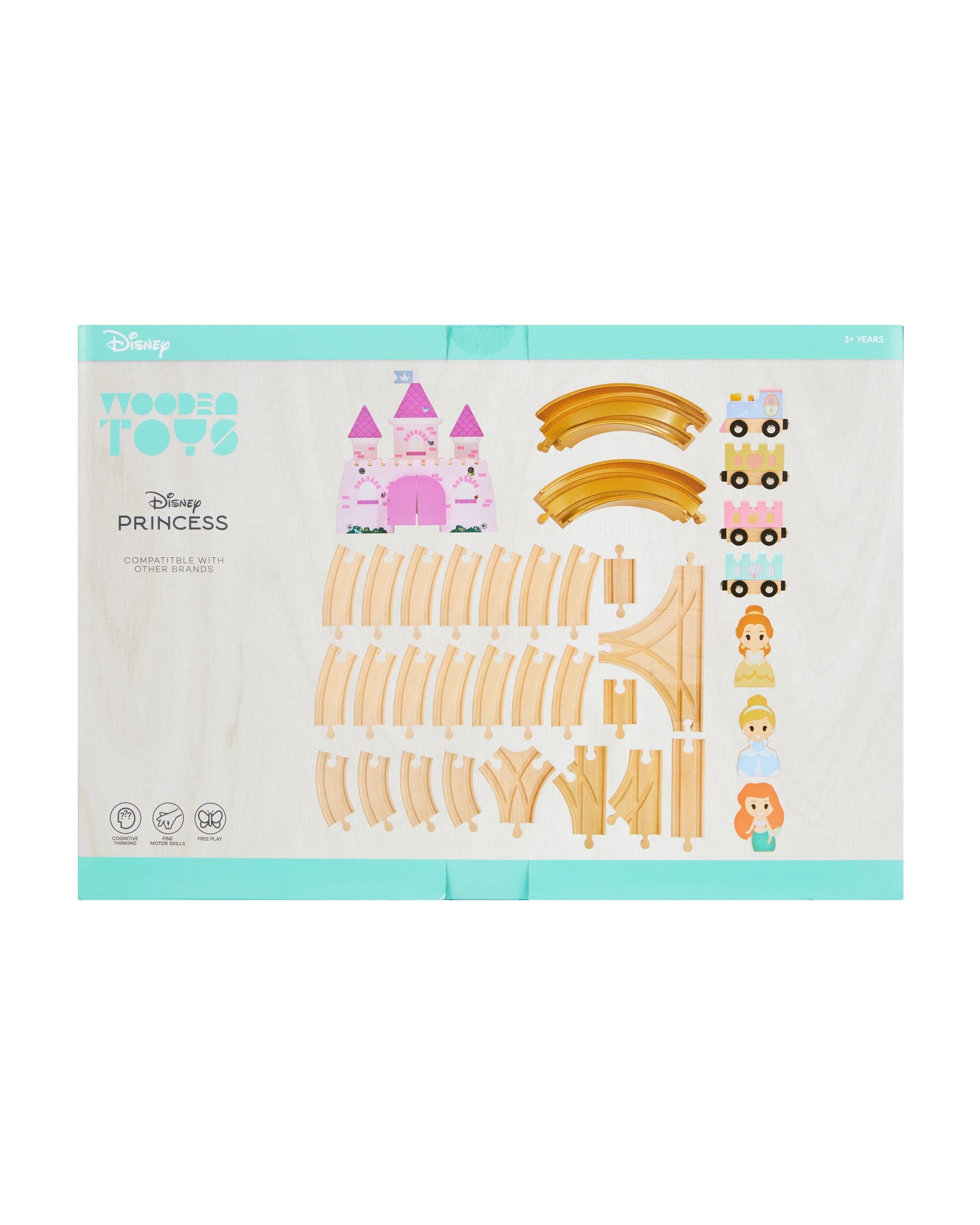 8 Wooden Toys: Disney Princess Train Set, 8 of 8