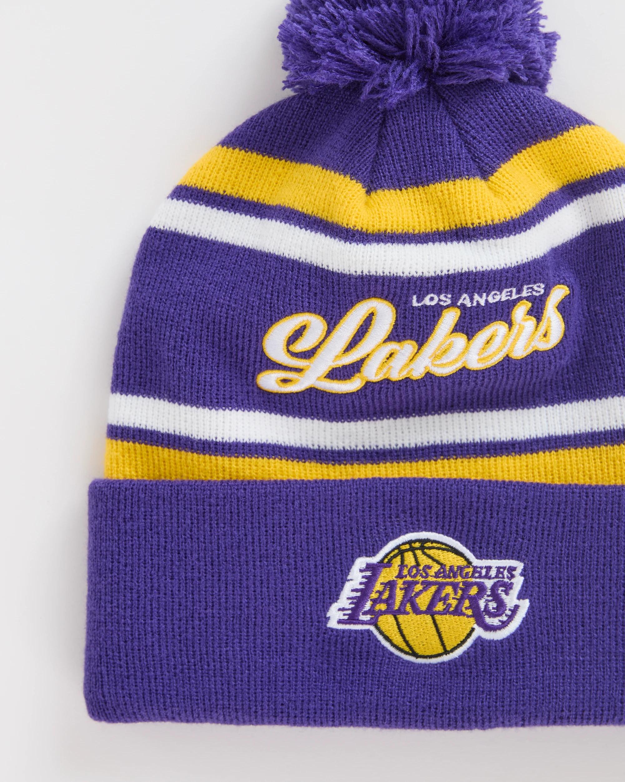 2 NBA LA Lakers Embroidered Beanie PURPLE, 2 of 2