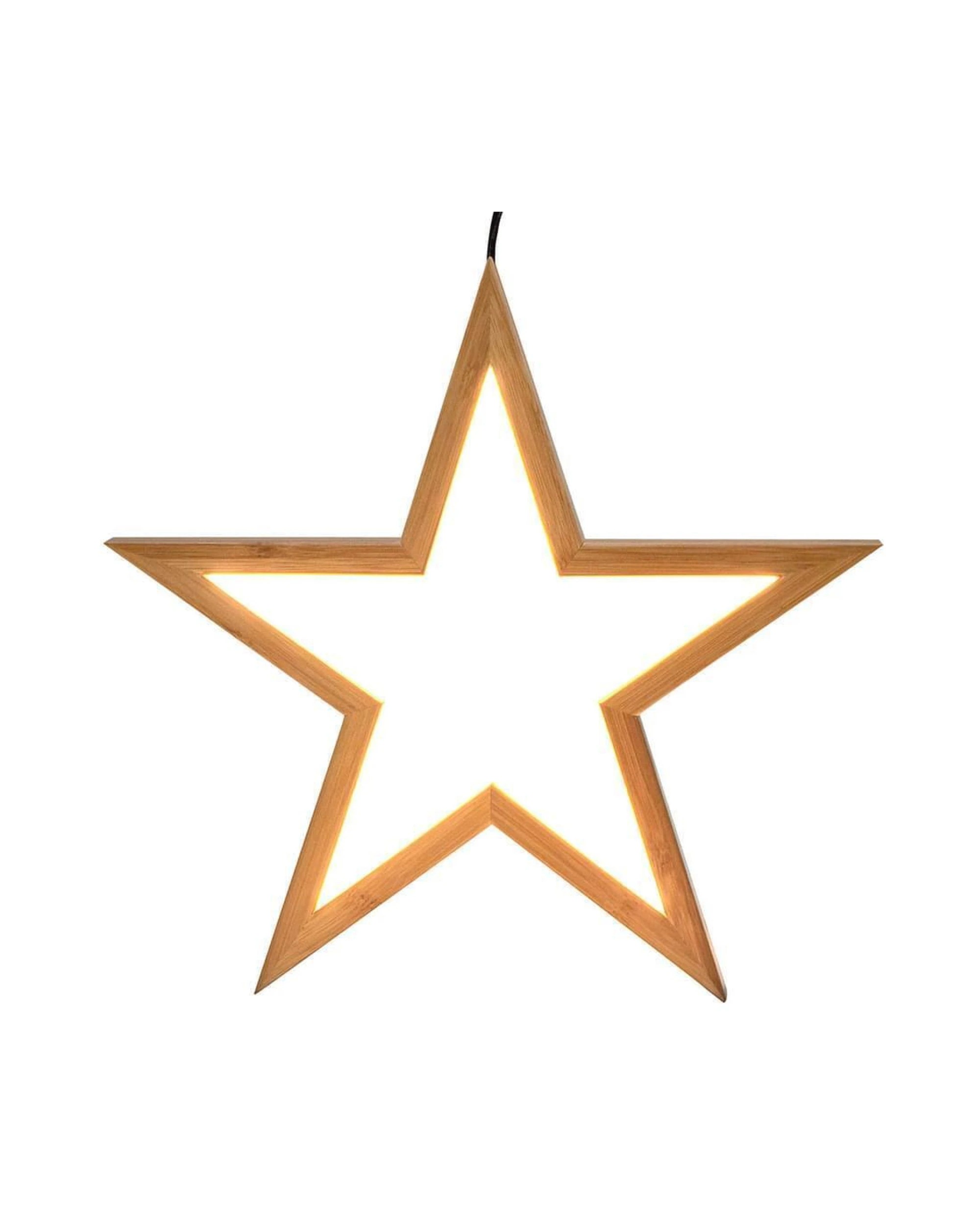 5 BR Home Bamboo Star LED Hanging Lamp - Set of 4, 5 of 5