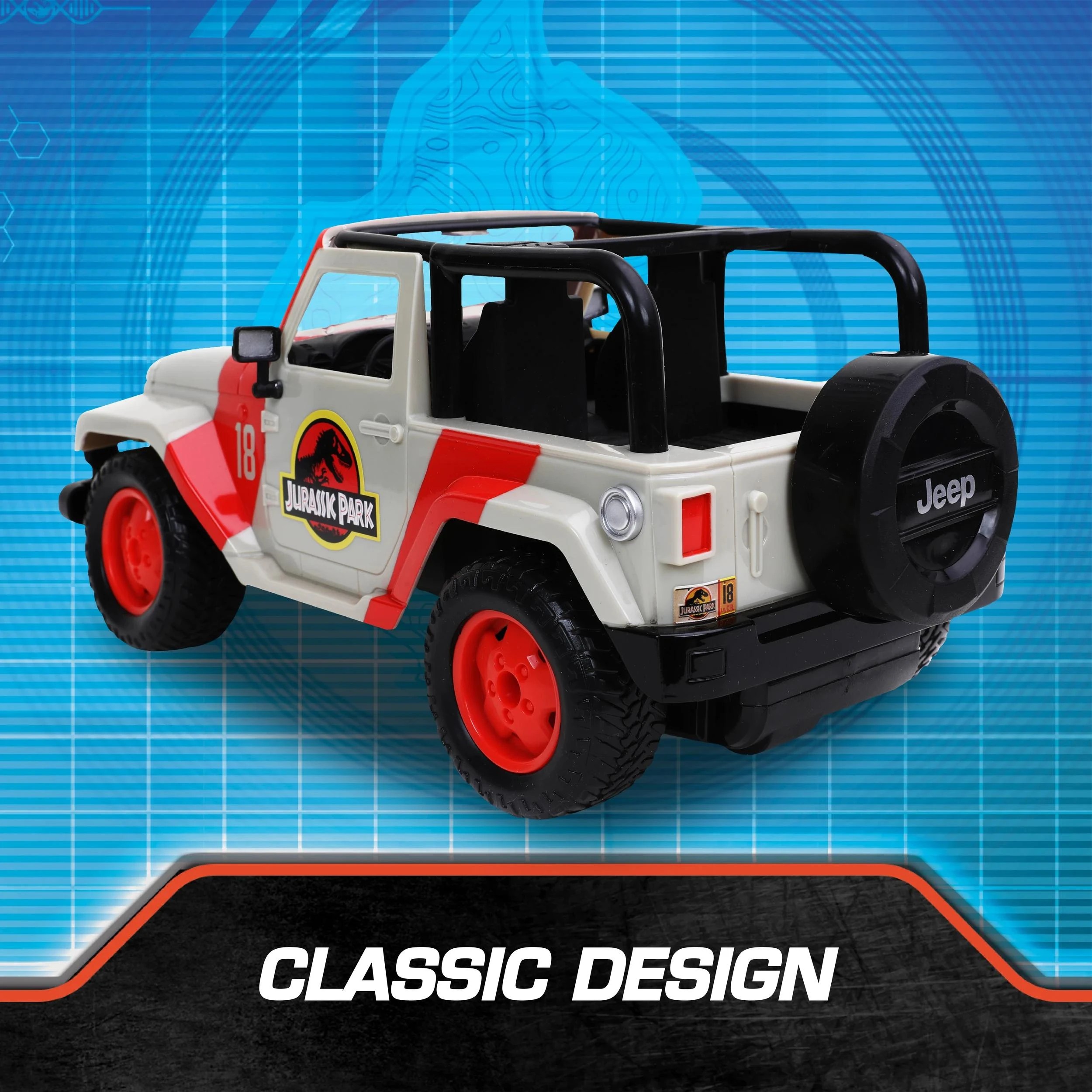 2 Jurassic World Jeep Wrangler 1:16 RC - Multi, 2 of 4