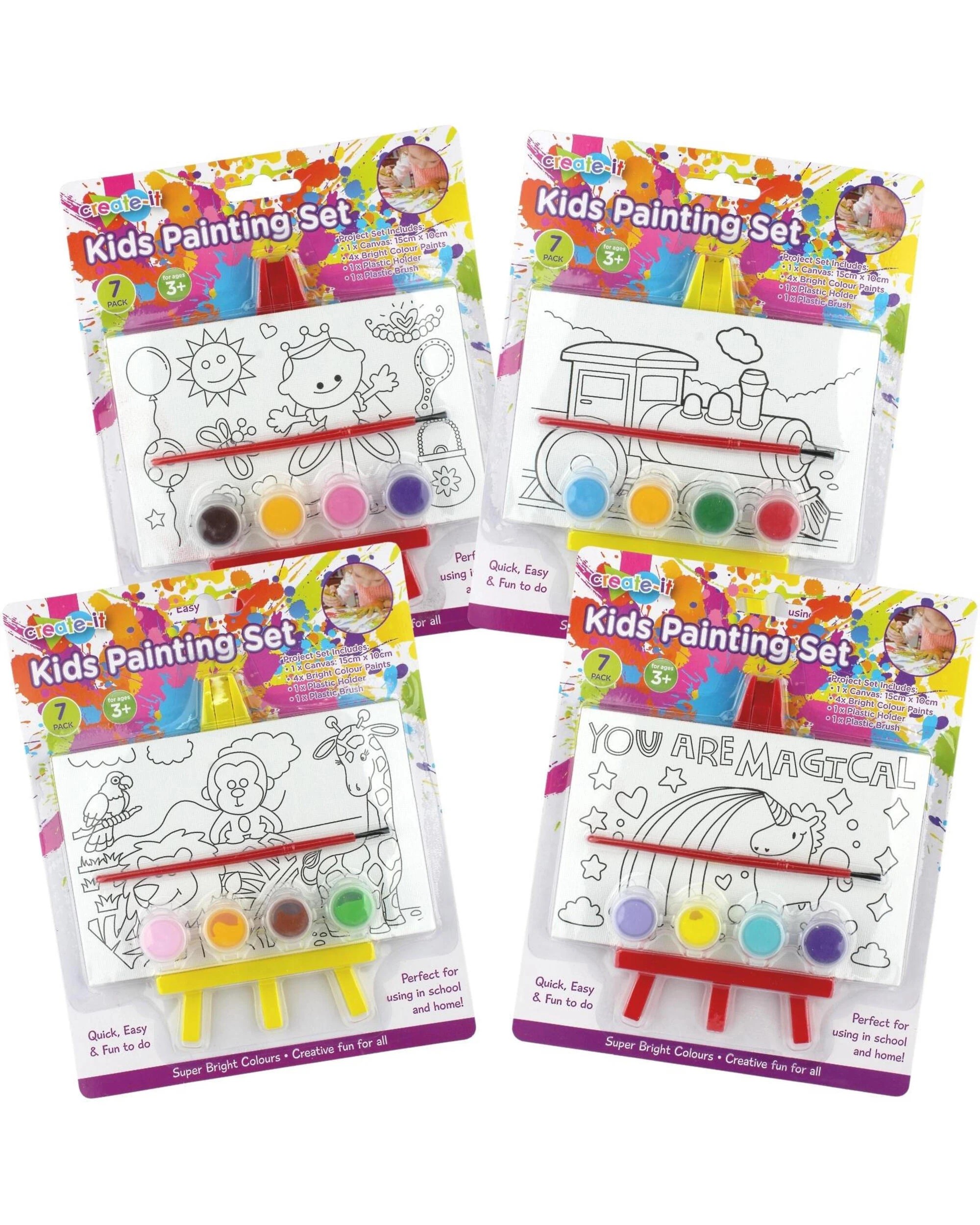 1 Durmaz Mini Colour Your Own Canvas - One Size - Plain, 1 of 1