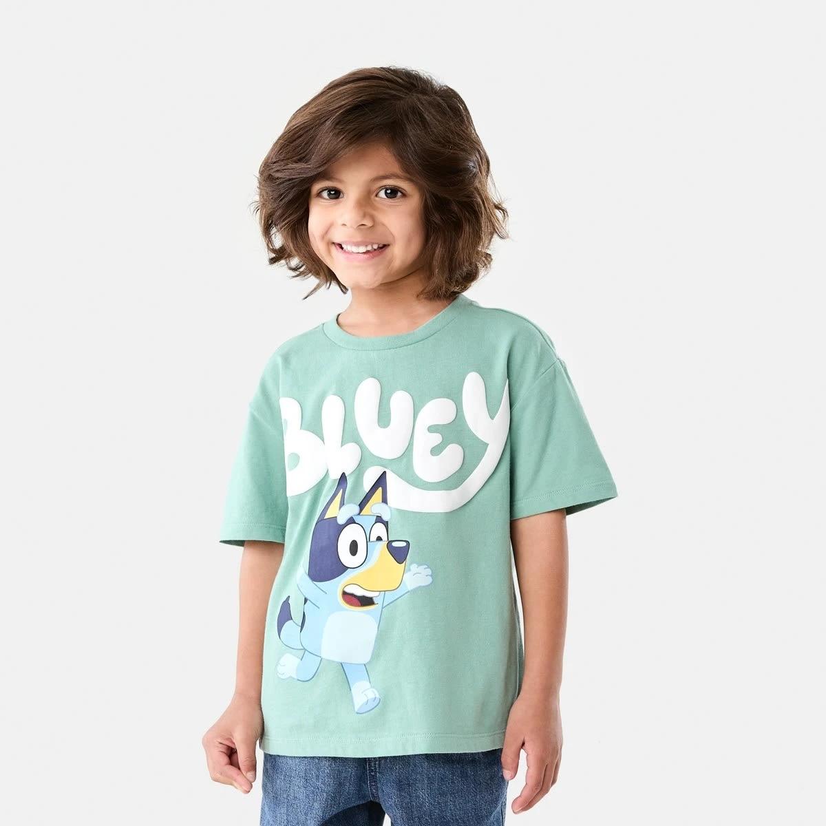 1 Bluey License Print T-shirt BLUEY RUNNING, 1 of 6