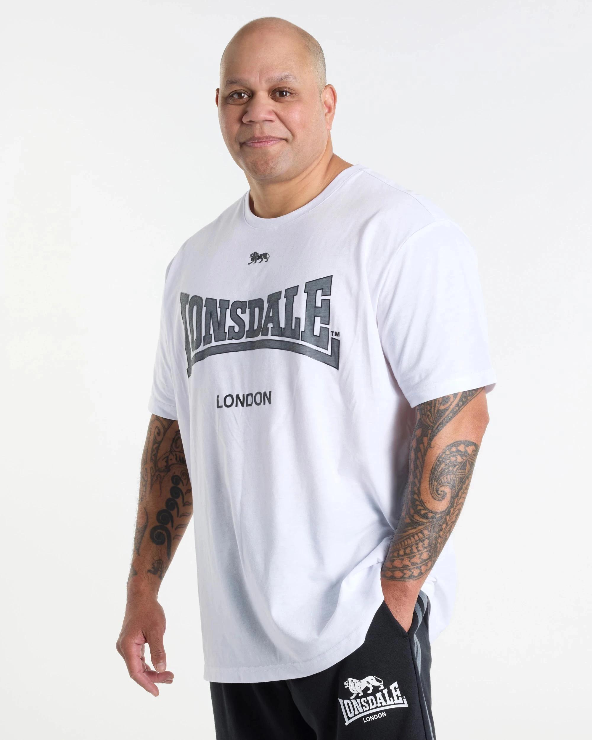 1 Plus Size Active T-Shirt - Lonsdale London WHITE, 1 of 4