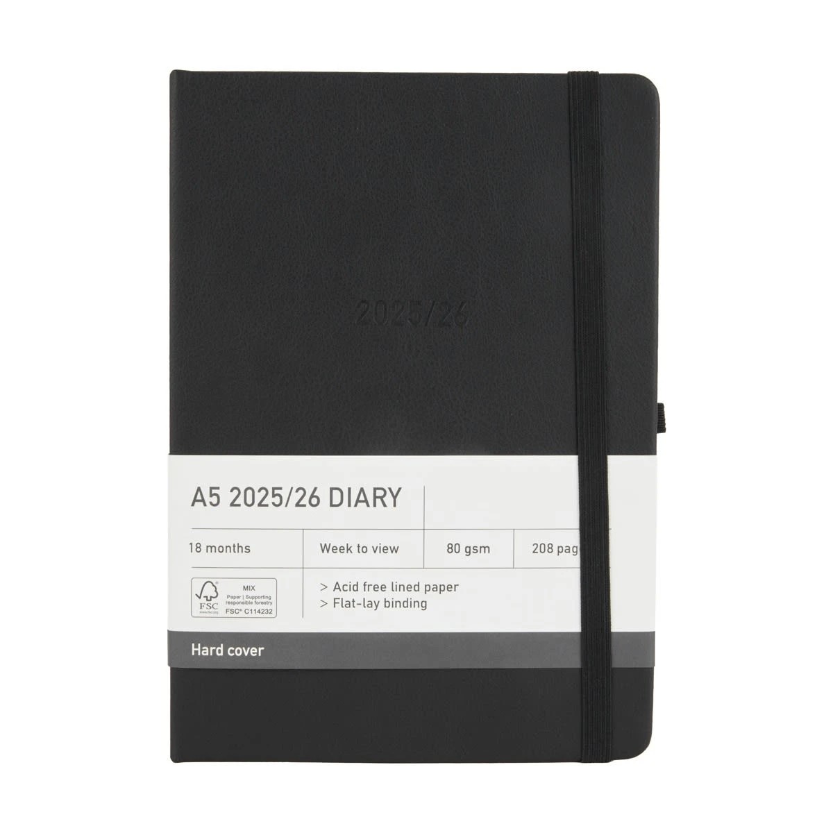 7 A5 2025-26 Diary - Black, 7 of 7