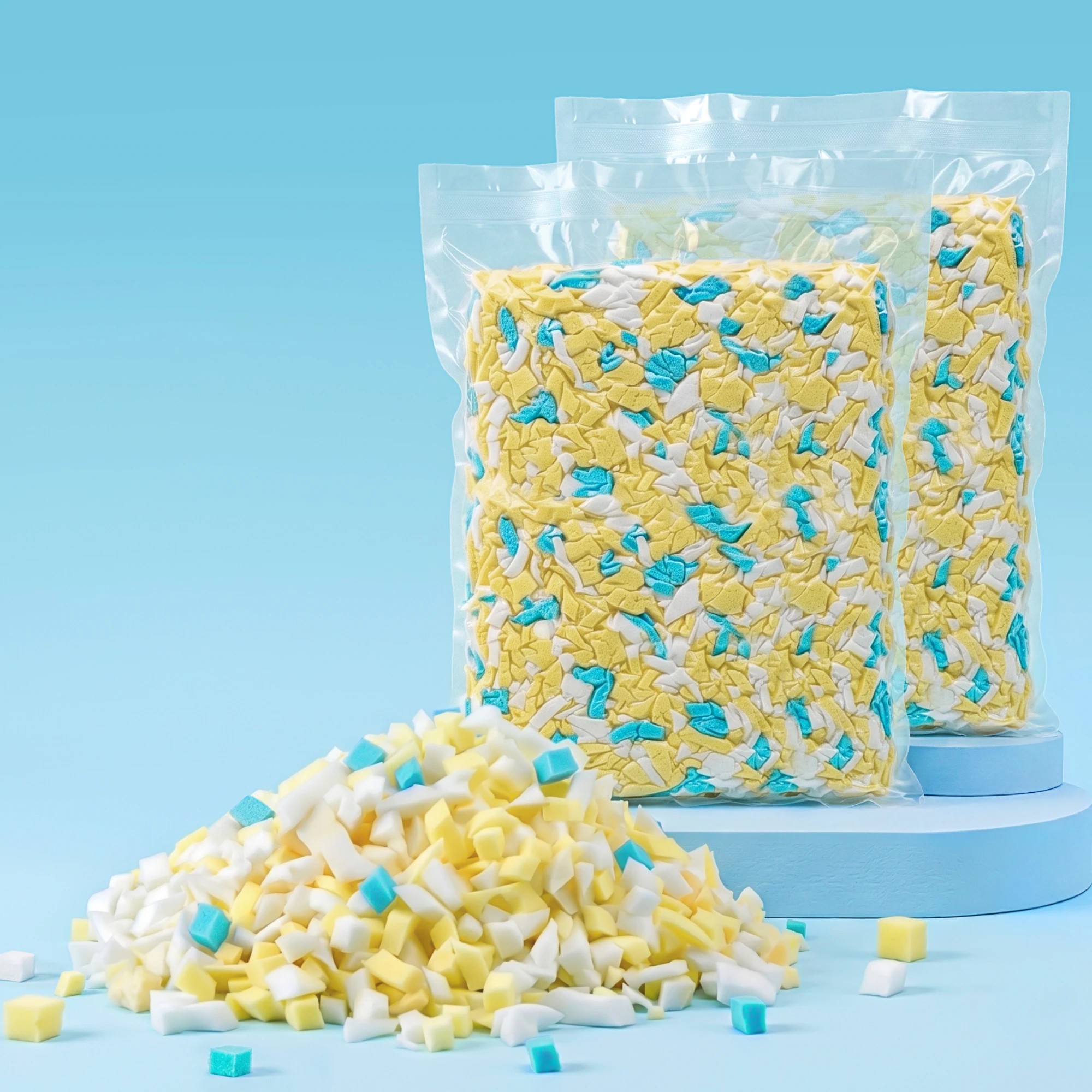 9 Artiss 10lbs (4.4KG) Bean Bag Filler Shredded Memory Foam Filling High Density - Multi, 9 of 9