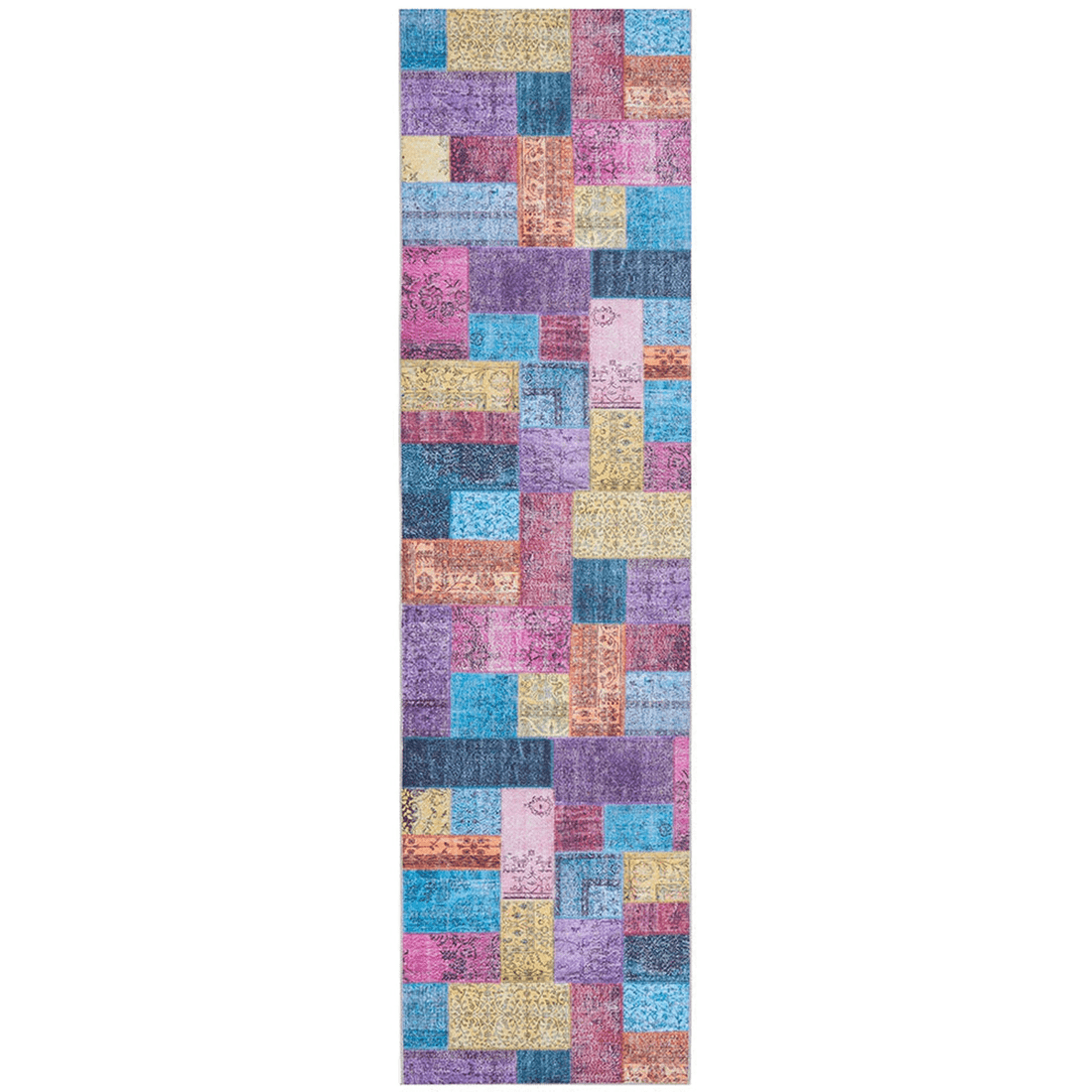 1 RUG CULTURE Illusions 167 Runner Rug — 80 x 300 cm, Multi (Polyester, Power‑Loomed) - Multi, 1 of 7
