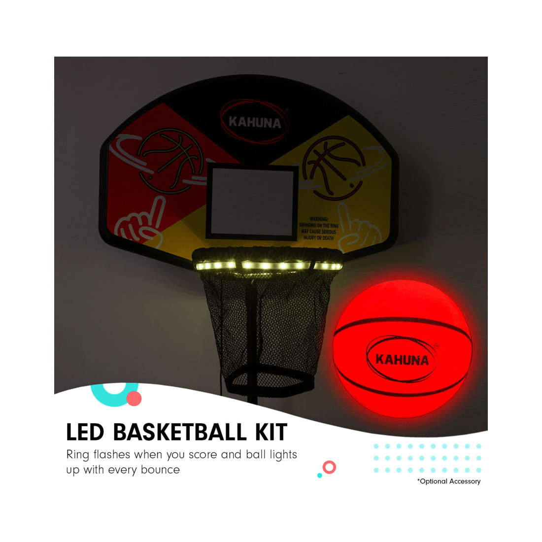 10 Kahuna 6 ft x 9 ft Rectangular Outdoor Trampoline - Orange
 - orange, 10 of 10