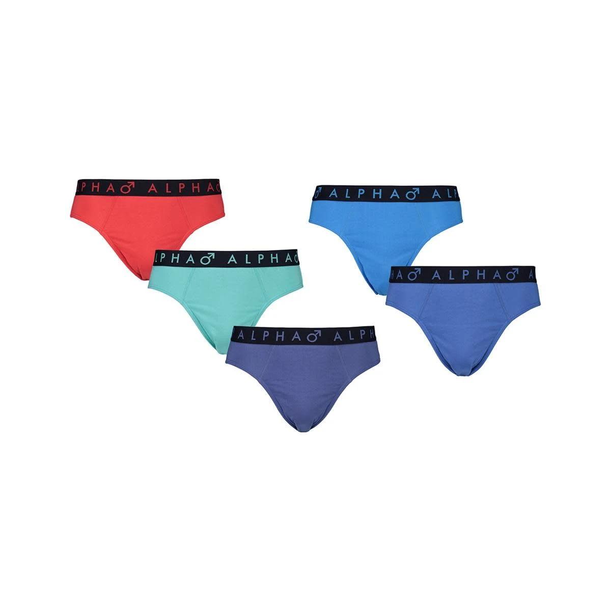 1 5 Pack Attached Elastic Hipster Briefs PRIMARY MULTI, 1 of 10