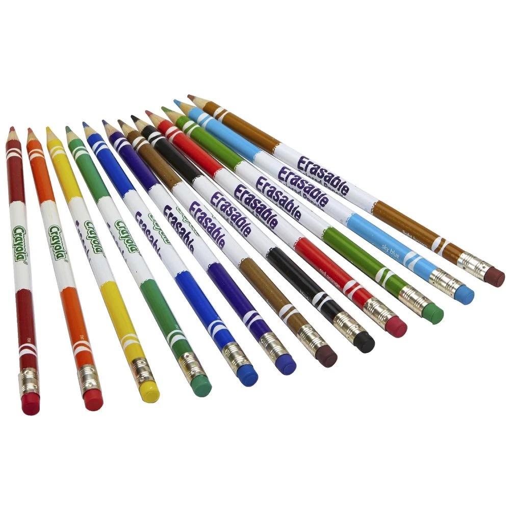 4 Crayola Erasable Coloured Pencils 12 Pack, 4 of 8