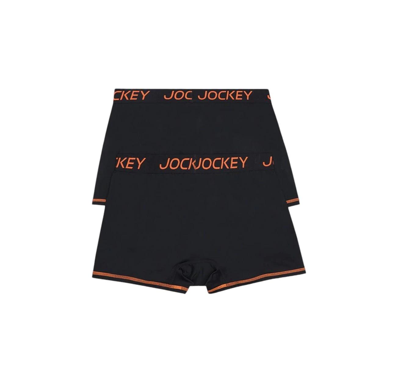 1 Jockey 4 Pack Mens Performance Active Micro Trunks Underwear BLACK, 1 of 6