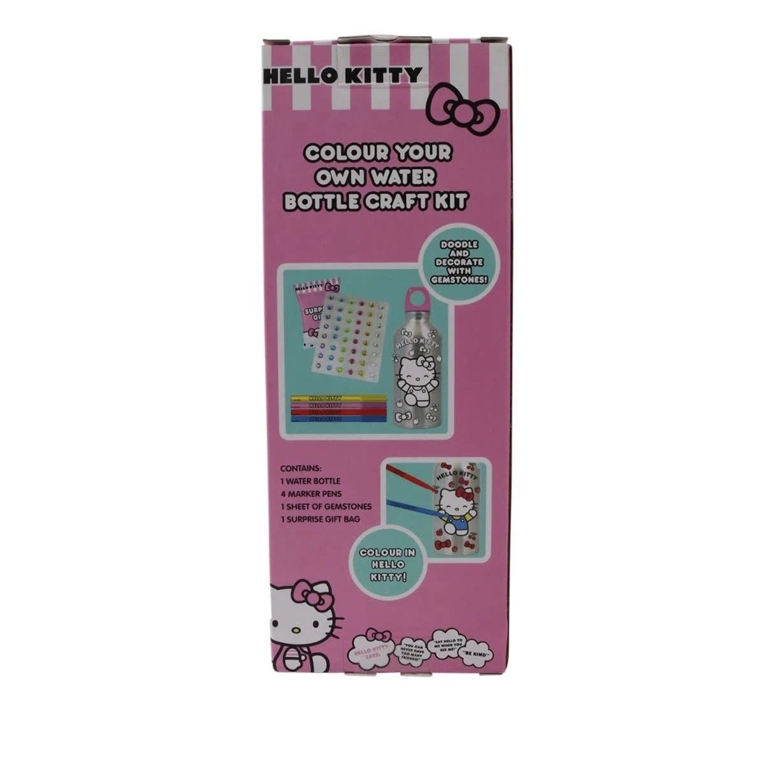 3 Hello Kitty Colour Your Own Water Bottle Craft Kit, 3 of 3