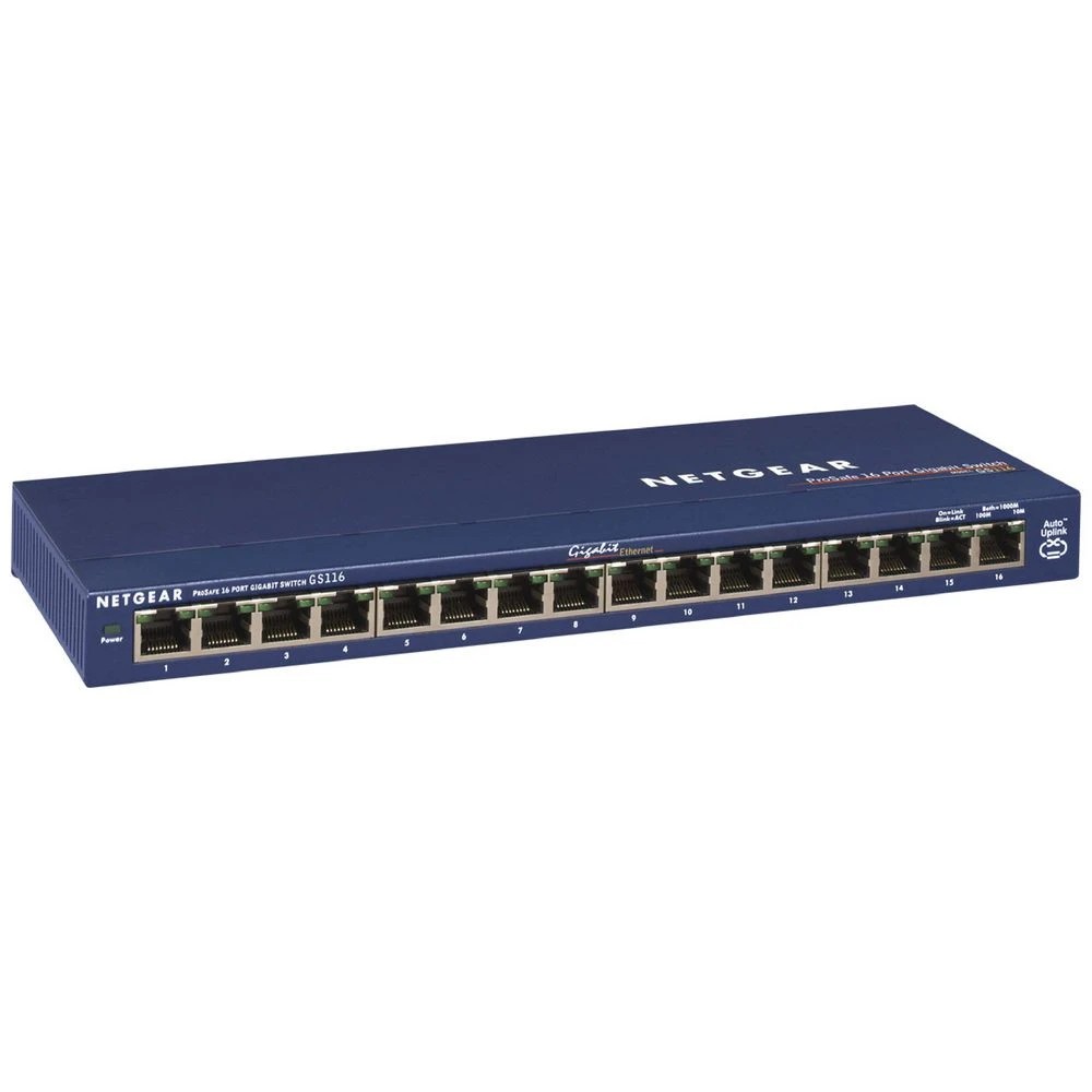 1 NETGEAR GS116 16-port Gigabit Desktop Switch, 1 of 1