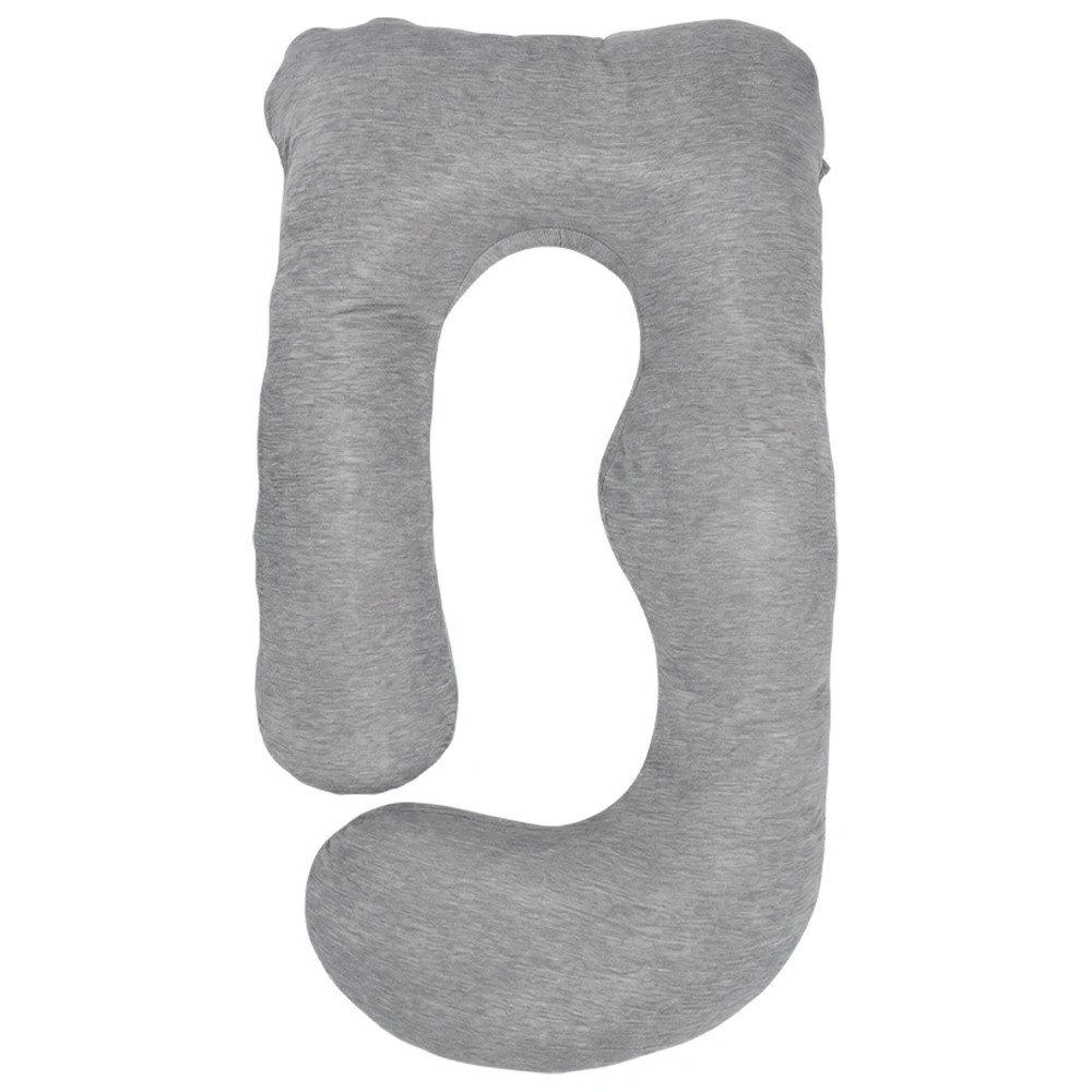 1 PlayPals Cooling Pregnancy Pillow U-shaped Maternity Sleeping Body Support - Grey, 1 of 3