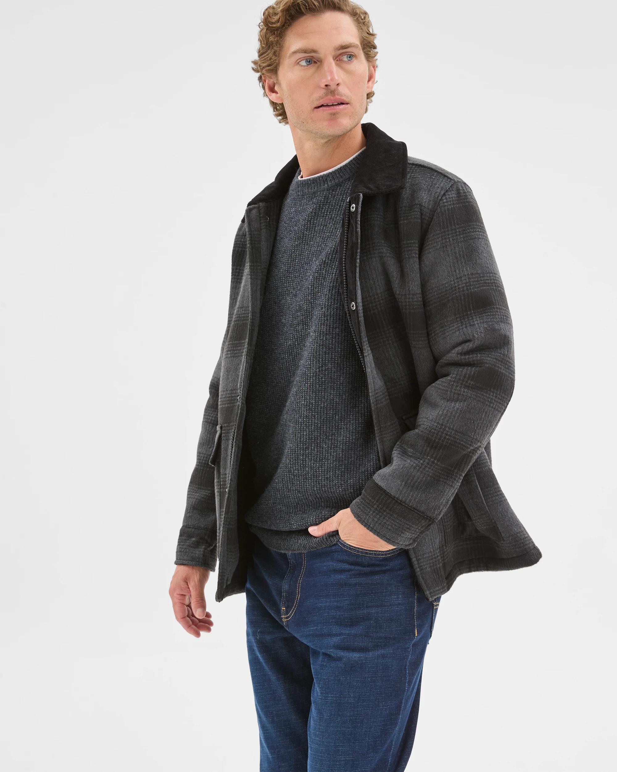 2 Target Man Long Sleeve Bushmans Jacket BLACK, 2 of 7