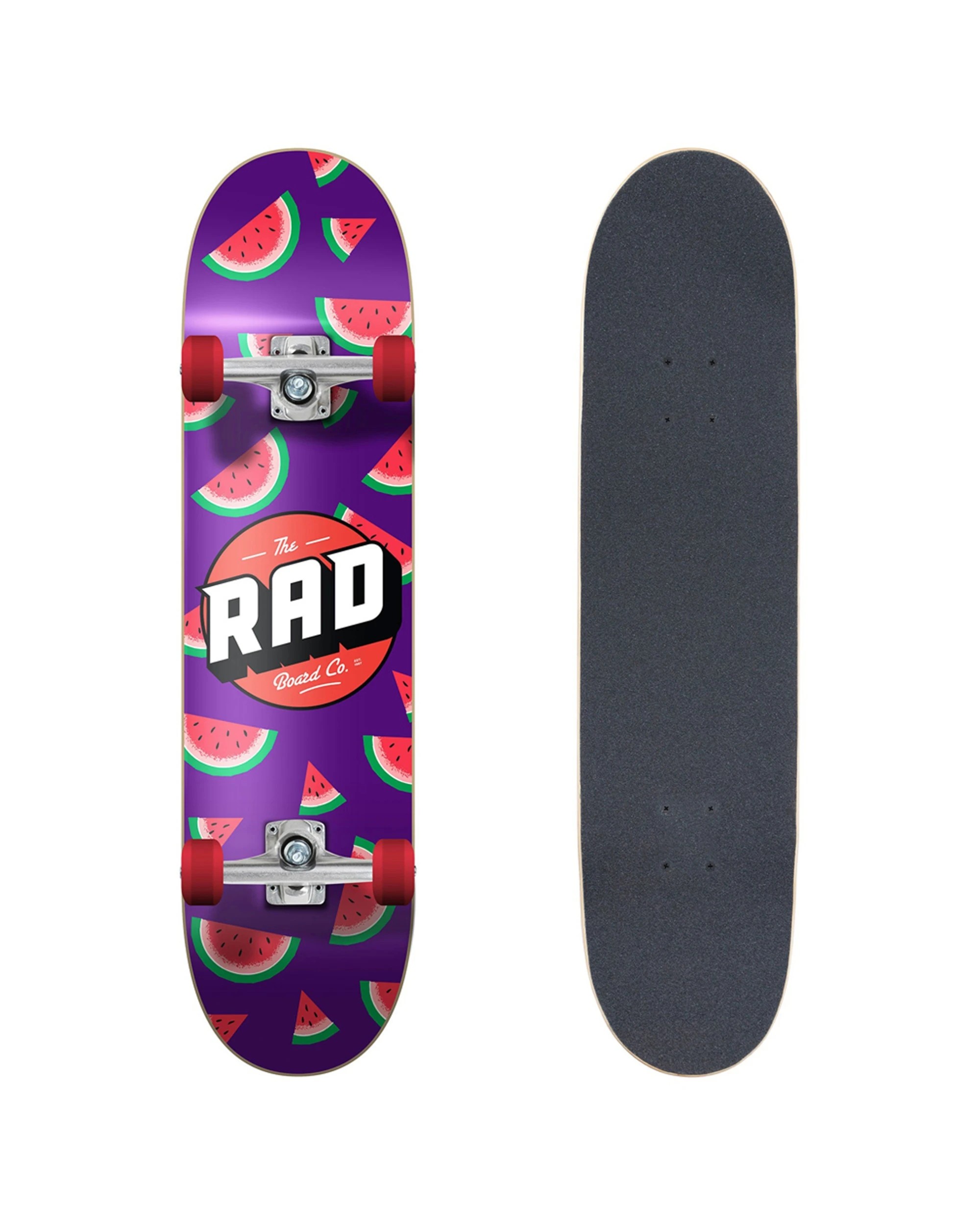 1 Rad Board Co Complete Skateboard Dude Crew Deck Width 7.75" Watermelon - Multi, 1 of 2