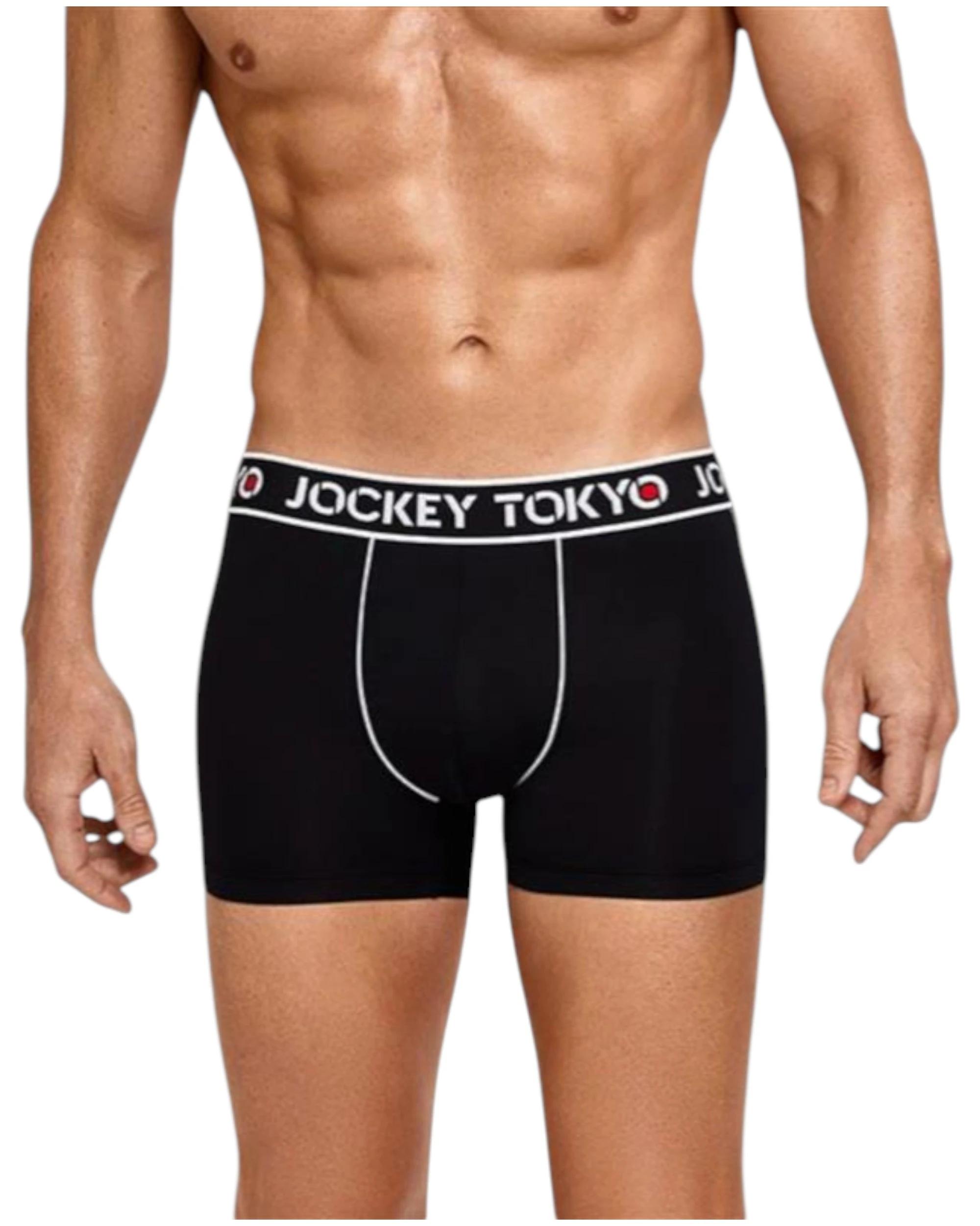 1 Jockey 12 Pack Mens Tokyo Cotton Trunks Black Comfort Underwear BLACK, 1 of 1
