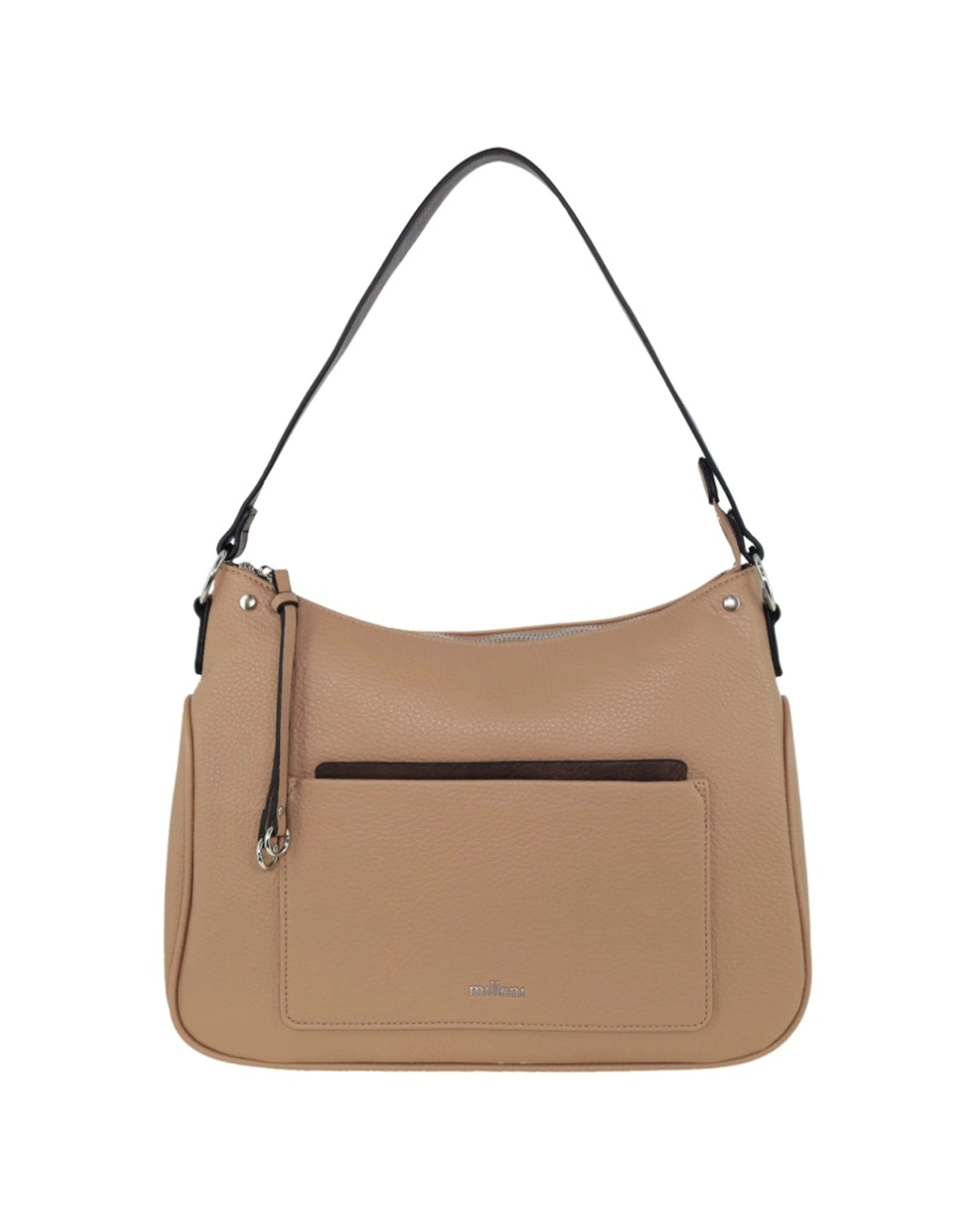 2 Milleni Women's Handbag Vegan Leather Contemporary Fashion Tote Bag - Beige, 2 of 4