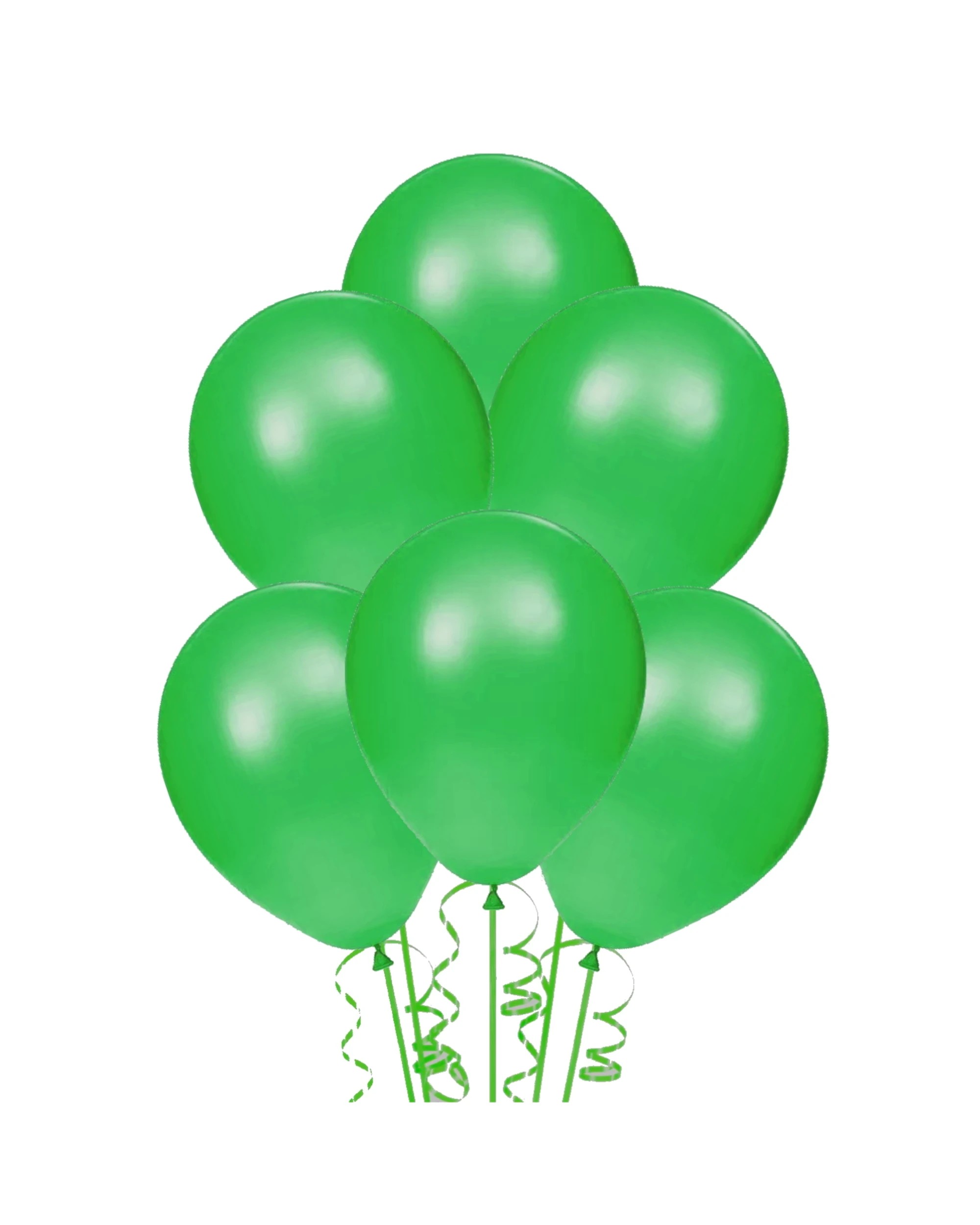 1 Alpen Party Balloons 25cm Pack of 15 - Green, 1 of 1