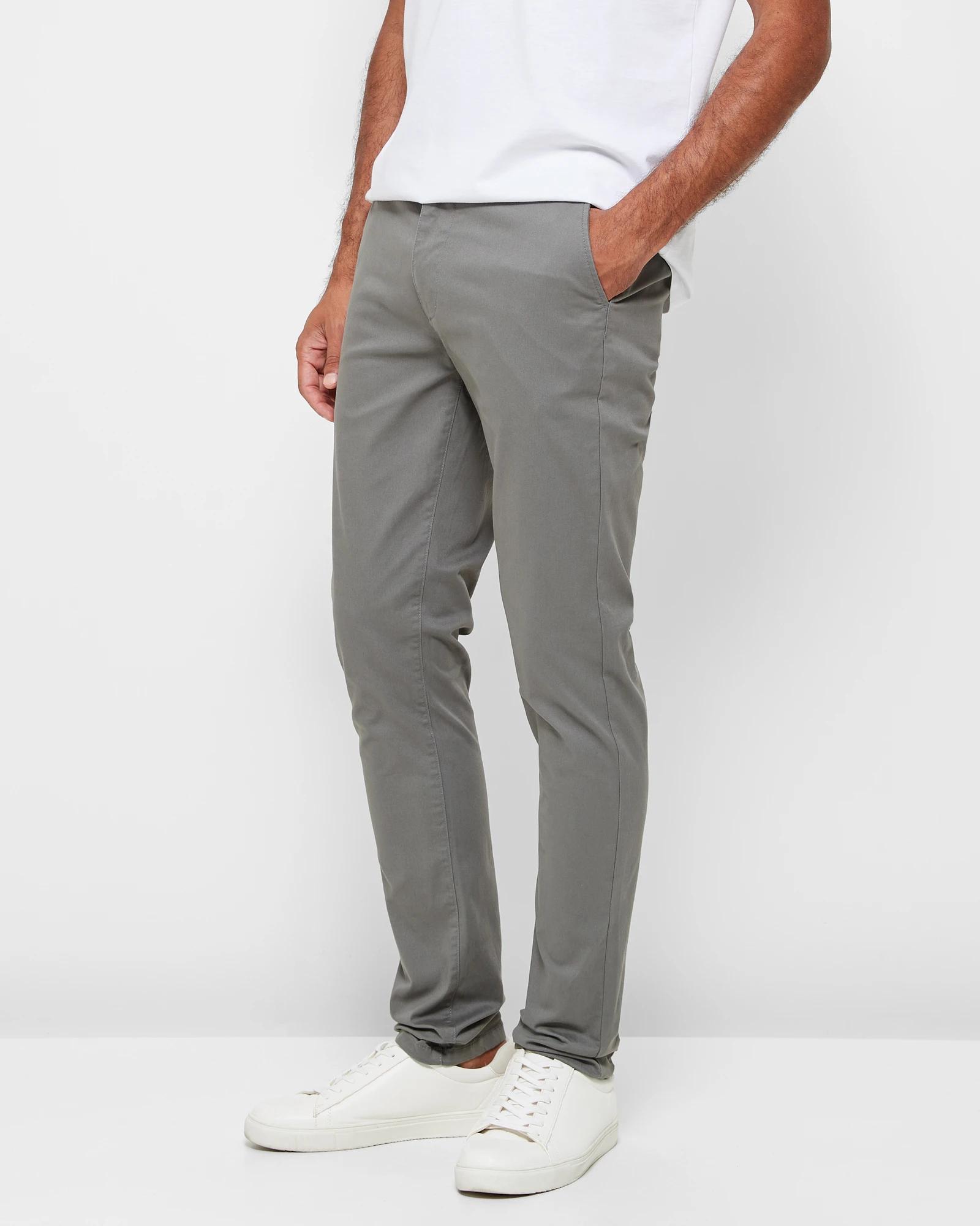 3 Target Slim Chino Pants GUNMETAL, 3 of 5