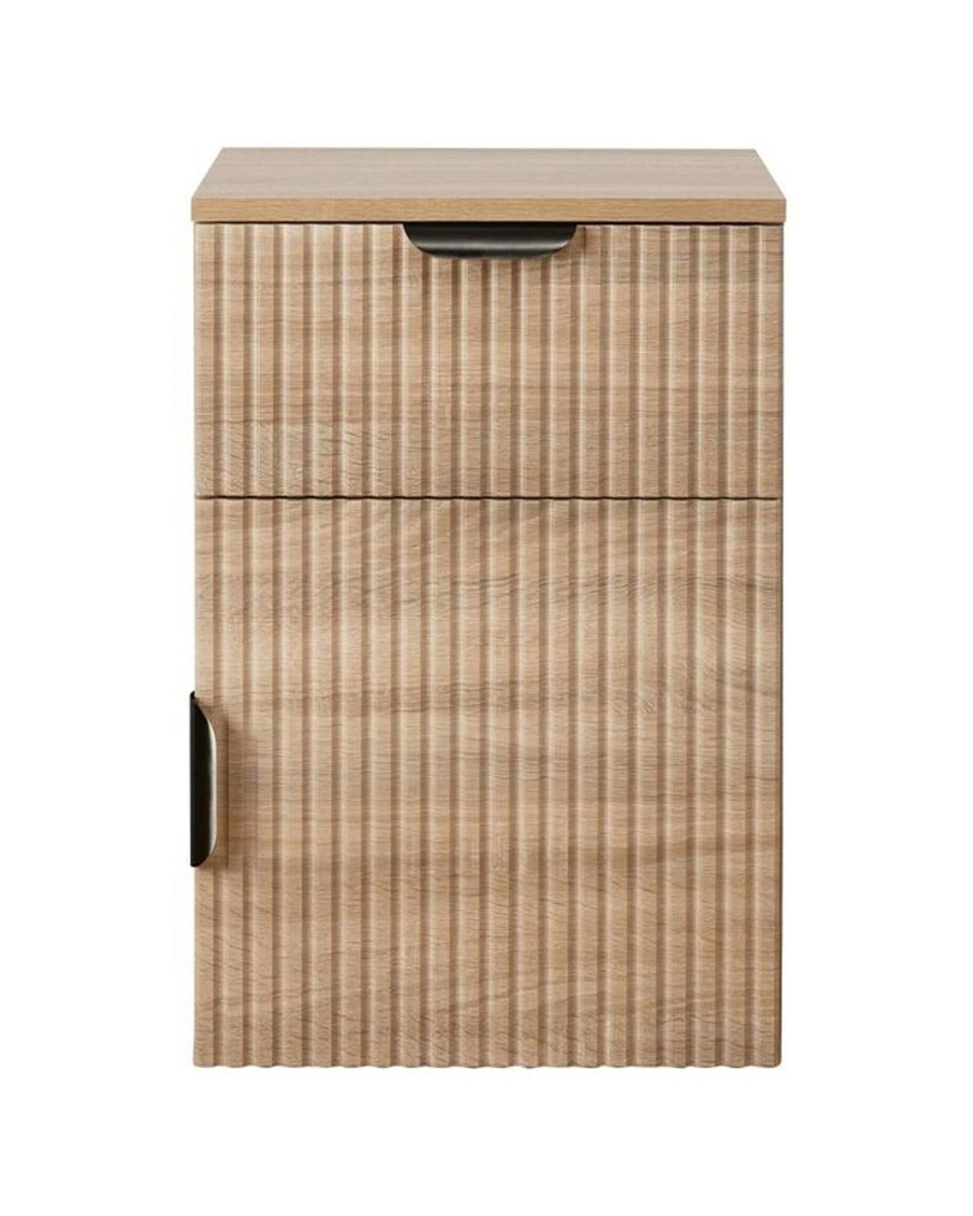 1 European Cabinetry Porto Oak Fluted Bedside Table Pull Handle - Natural, 1 of 4