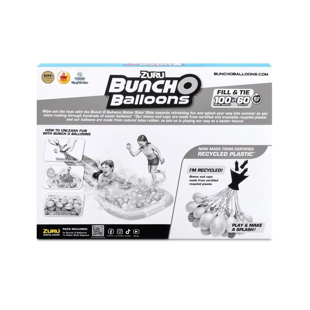 11 Zuru Bunch O Balloons Water Slide Wipeout and Self-Sealing Water Balloons Set, 11 of 11
