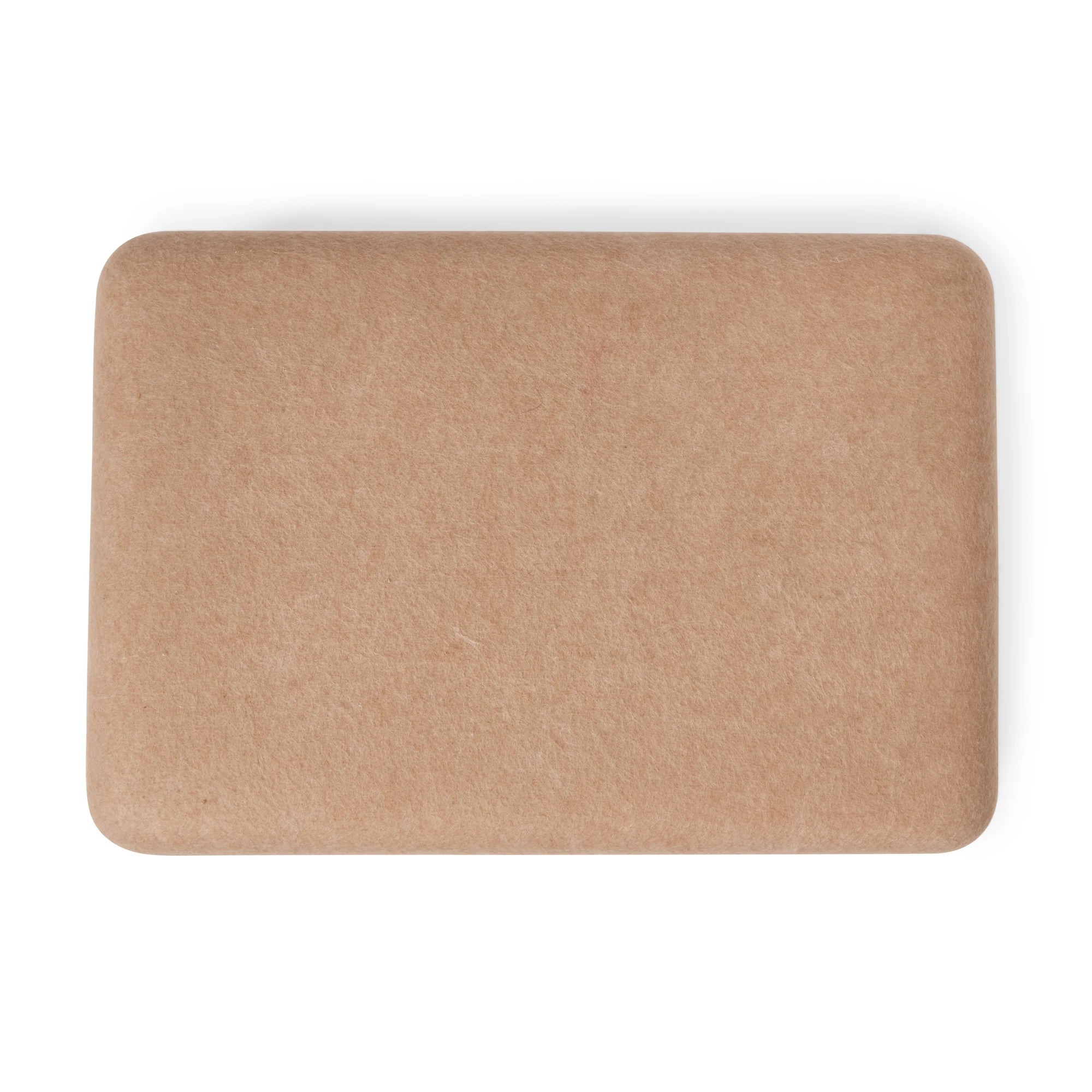 7 Two Tone Flat Felt Basket - Large, Beige, 7 of 9