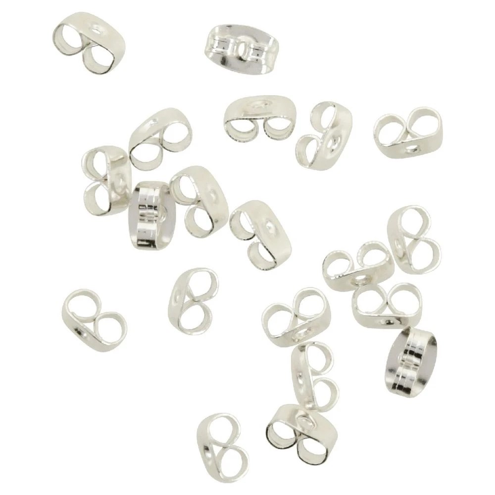 2 Born Butterfly Earring Backs Silver 20 Pieces, 2 of 2