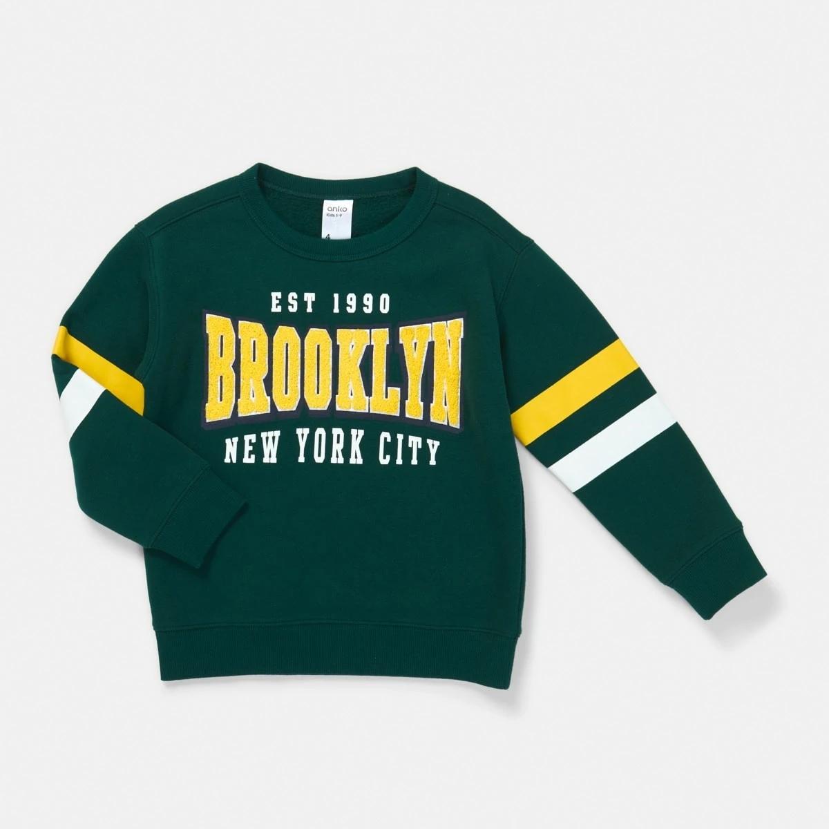 7 Varsity Crew Sweatshirt Vars Green, 7 of 8