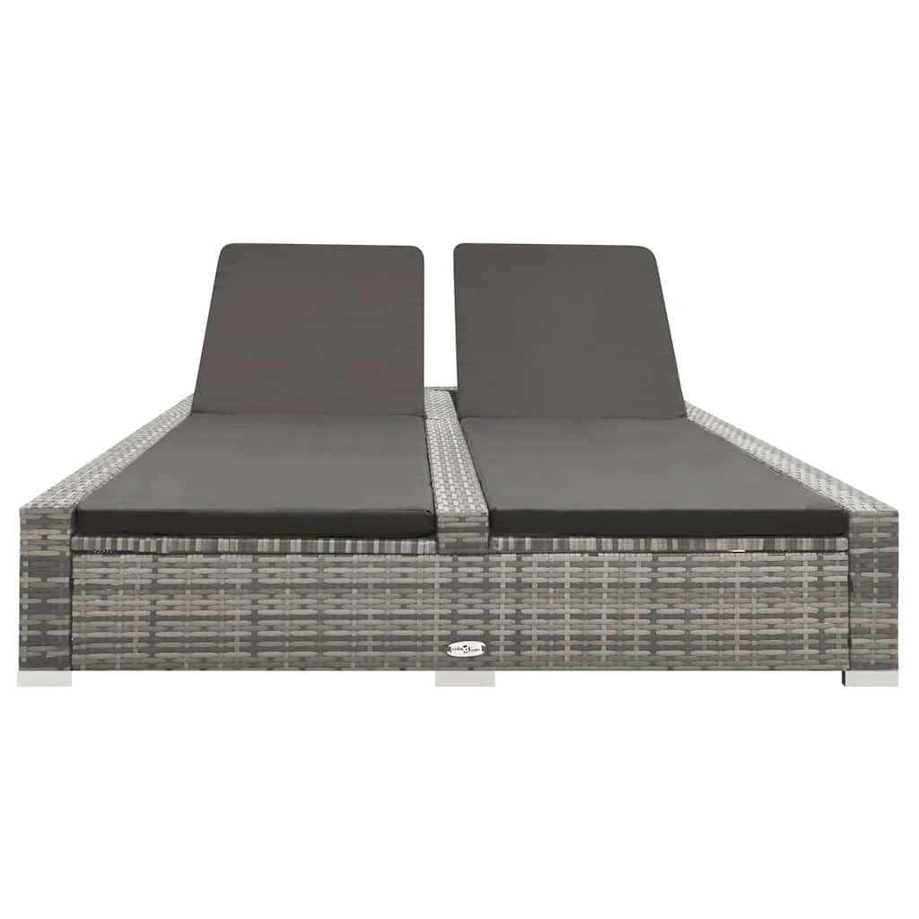 1 Vidaxl Sunlounger Sun Lounger, Sun Loungers - Grey, 1 of 6