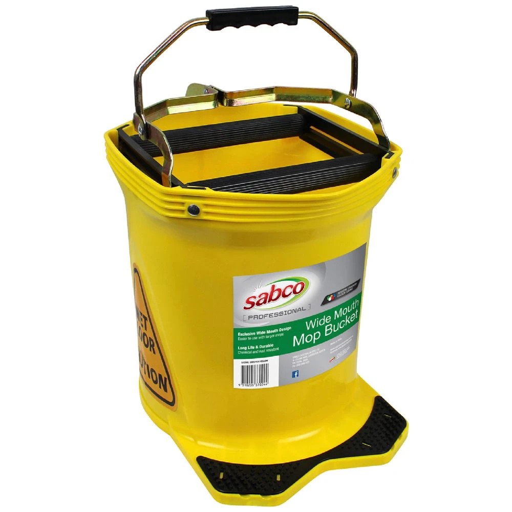 1 Sabco Wide Mouth Bucket Yellow 16L, 1 of 5
