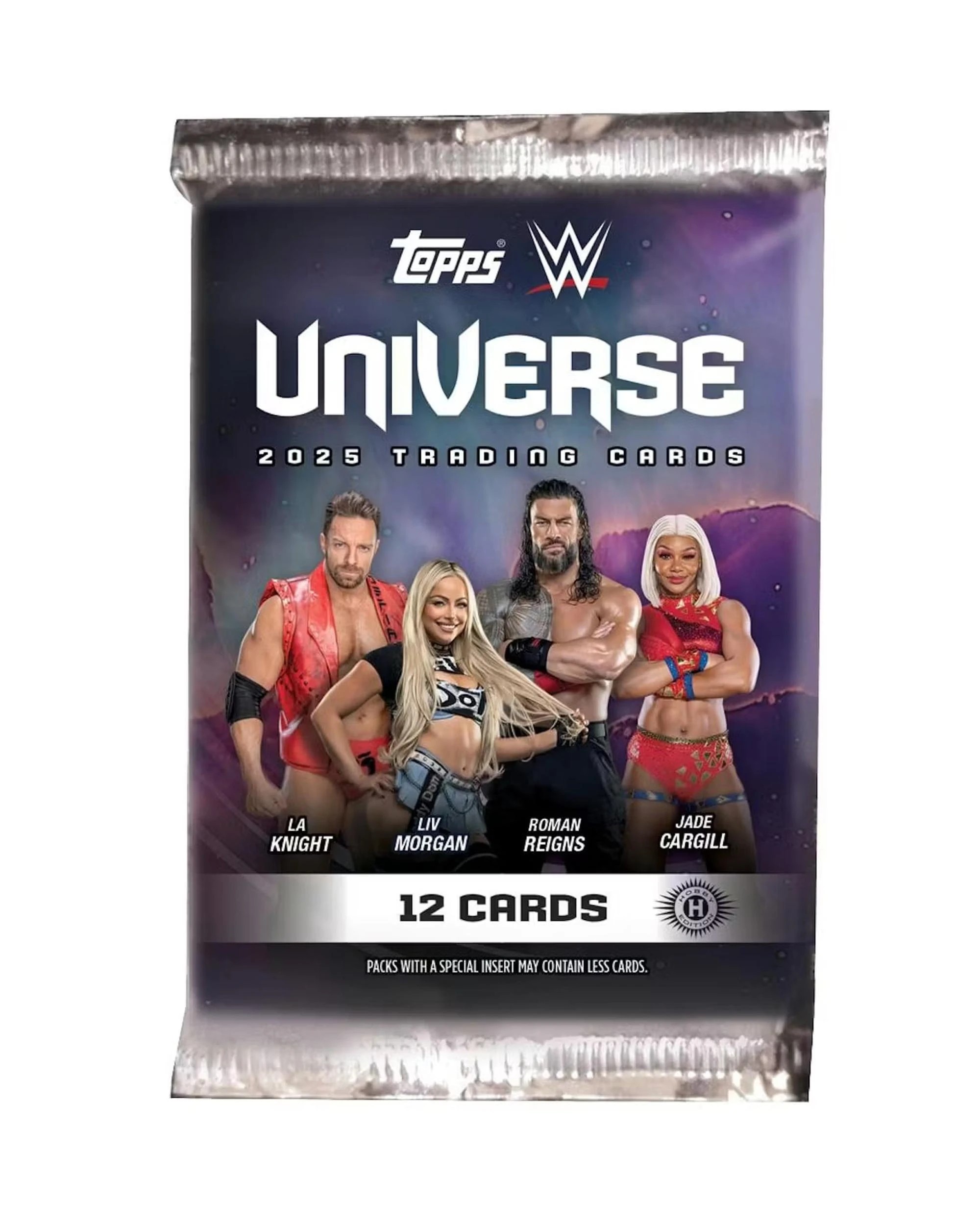 1 Topps WWE Universe Wrestling 2025 Hobby Pack, 1 of 8