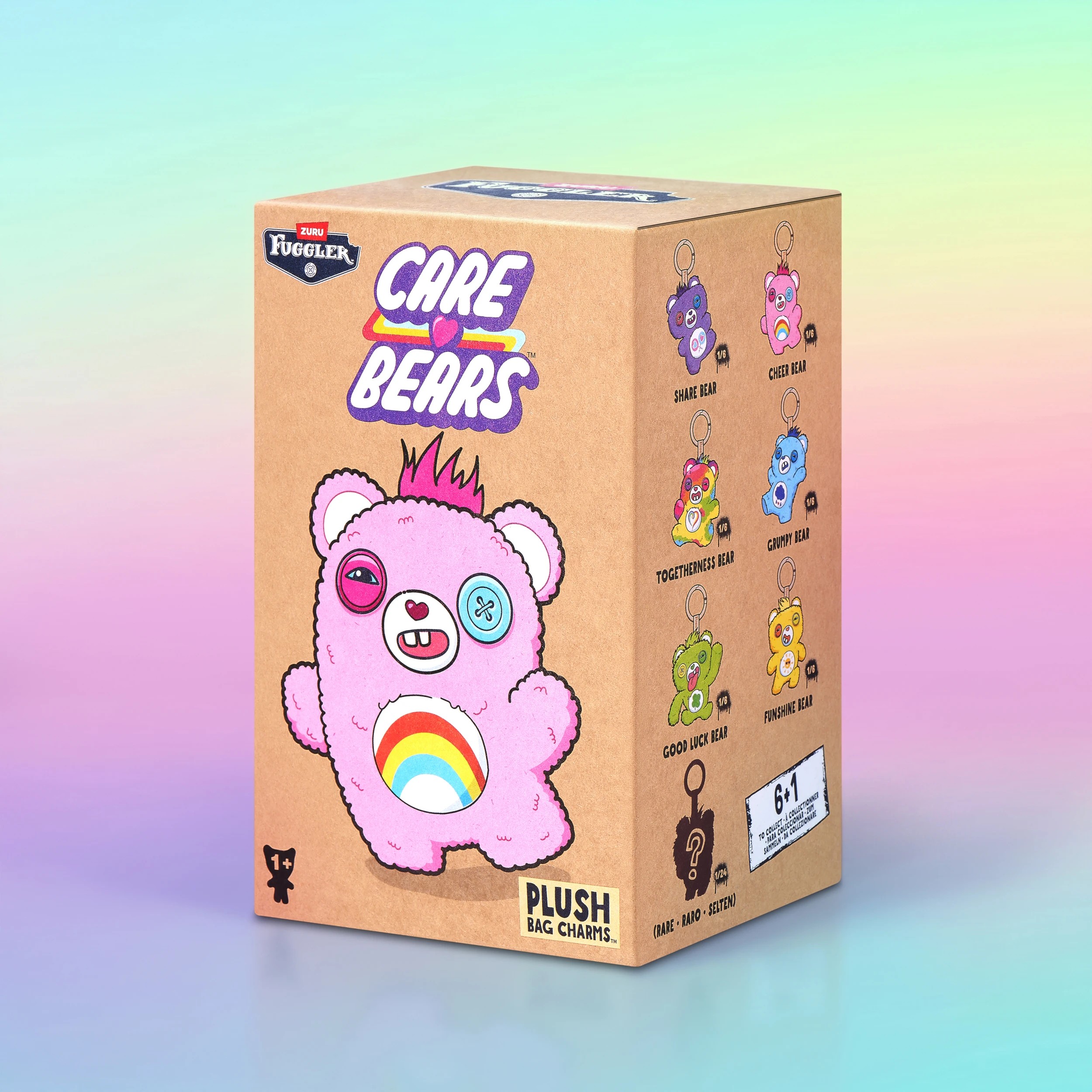 3 12cm Zuru Fuggler Care Bear Keyring - Assorted, 3 of 10