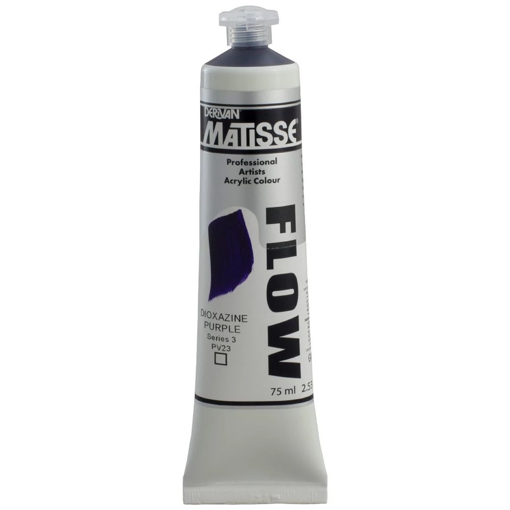 1 Derivan Matisse Flow Paint 75mL Dioxazine Purple S3, 1 of 2