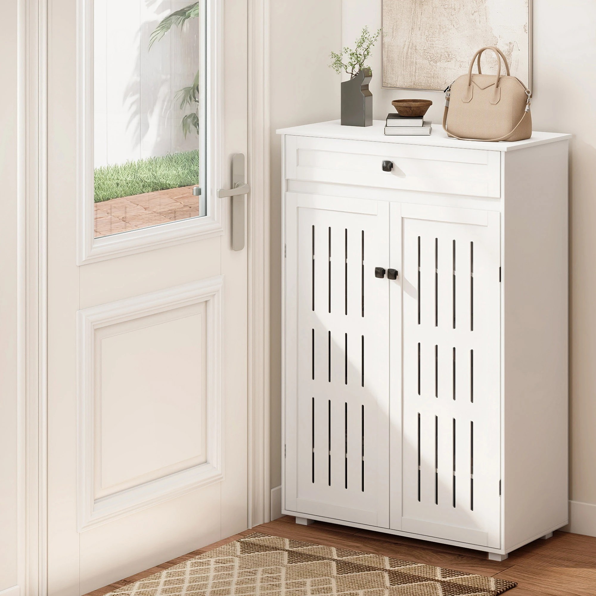 8 Levede Shoe Cabinet 5-Tier - White, 8 of 10