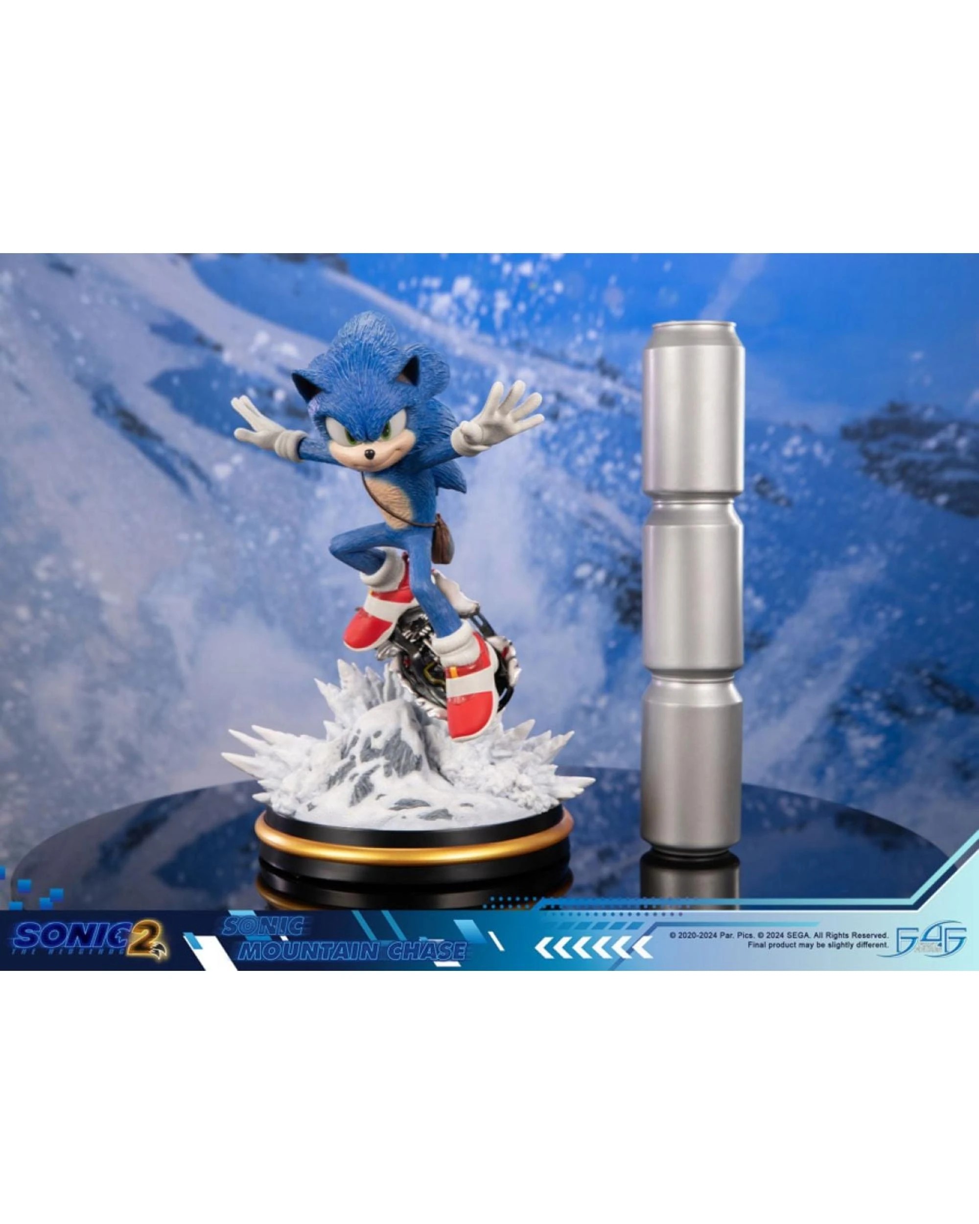 2 Sonic the Headgehog 2 Sonic Mountain Chase Statue, 2 of 8