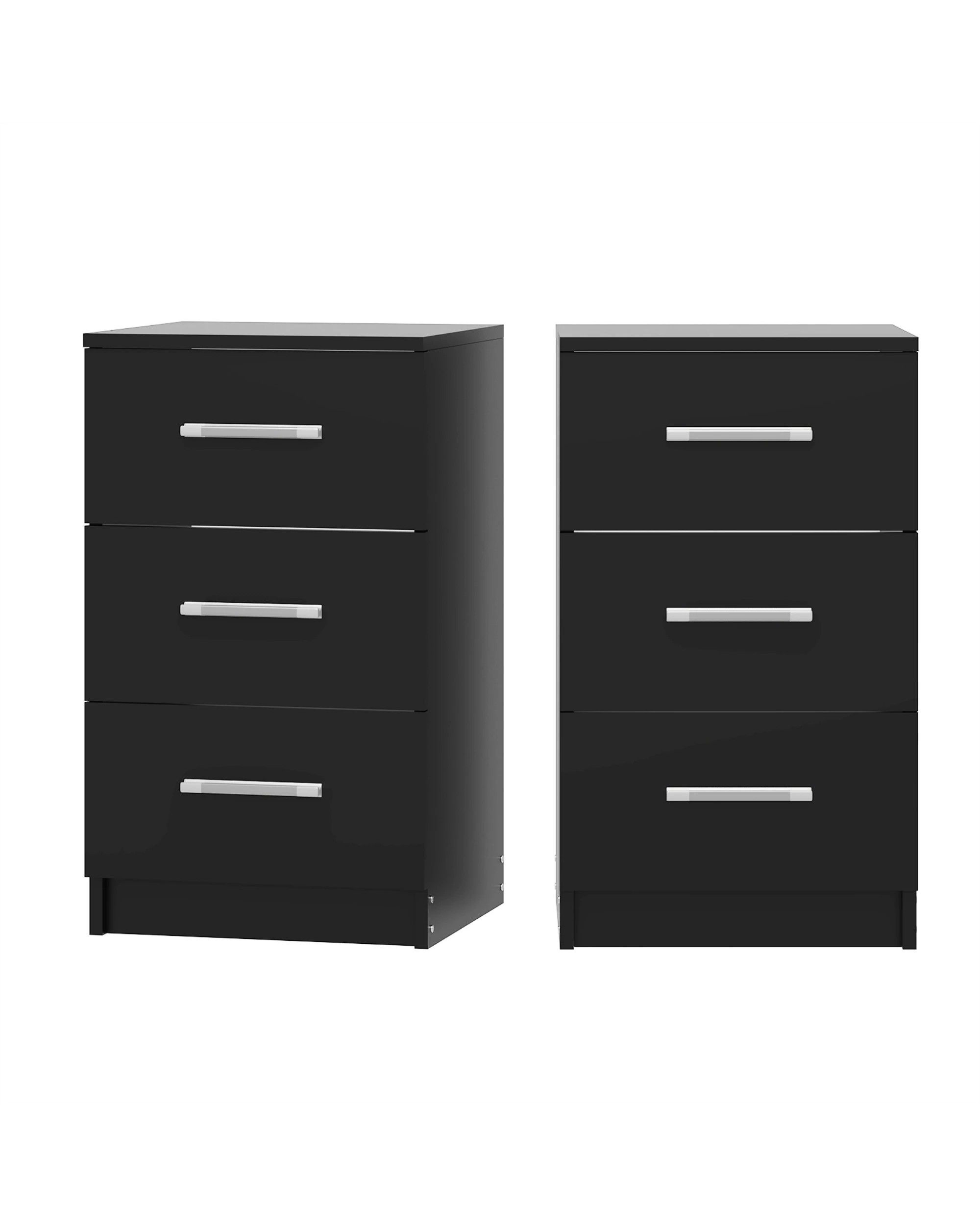 1 Advwin Bedside Table 66cm Set Of 2
 - Black, 1 of 8