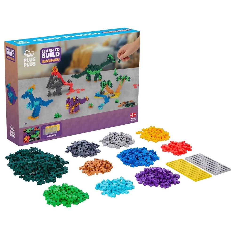 2 Plus-Plus Learn to Build Dinosaurs 500 Pieces, 2 of 8