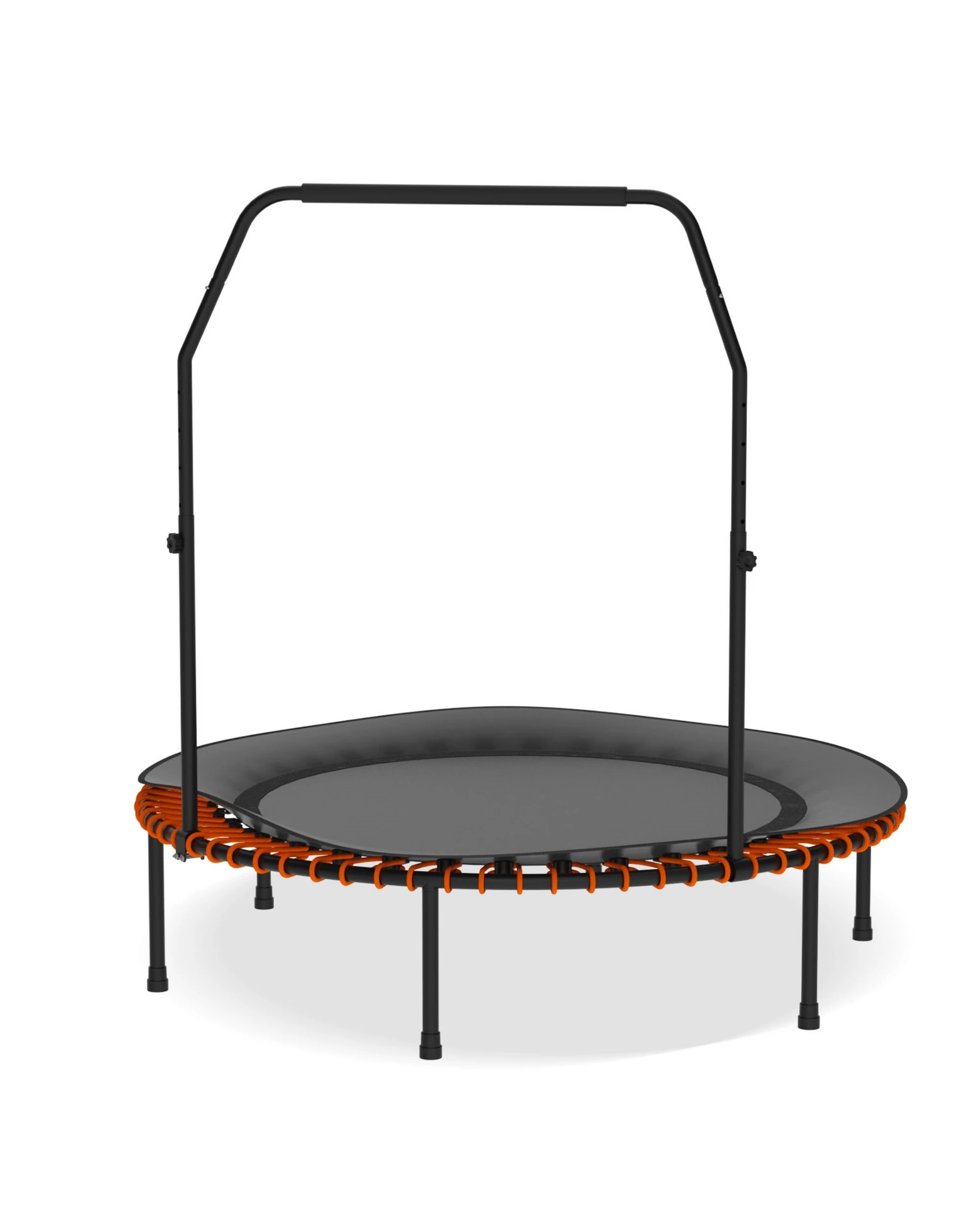 4 Advwin 48" Mini Fitness Trampoline Rebounder with Adjustable Foam Handle, 4 of 7