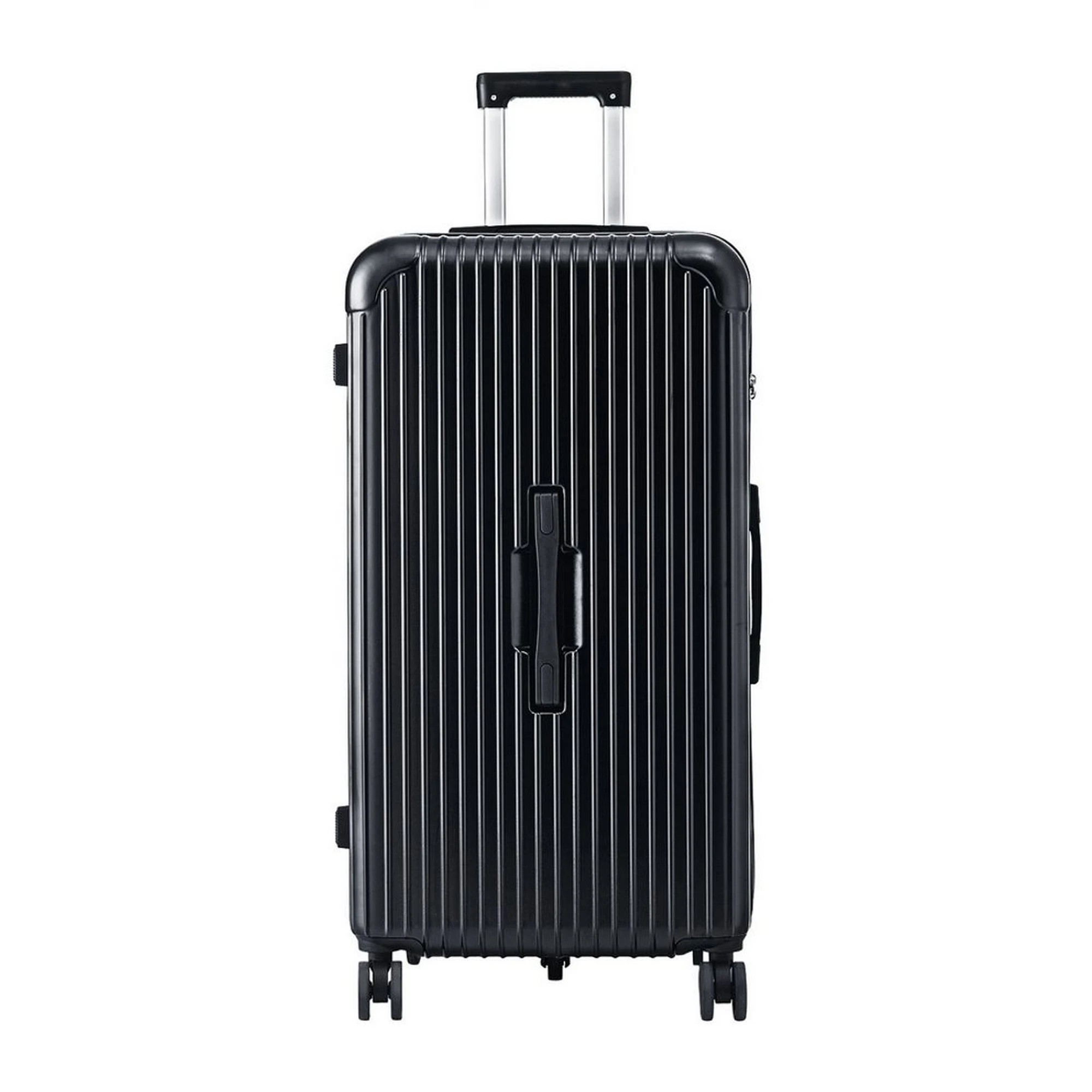 3 Wanderlite 32" Trunk Luggage Suitcase Travel 5 Wheels Type-C Port TSA - Black, 3 of 9