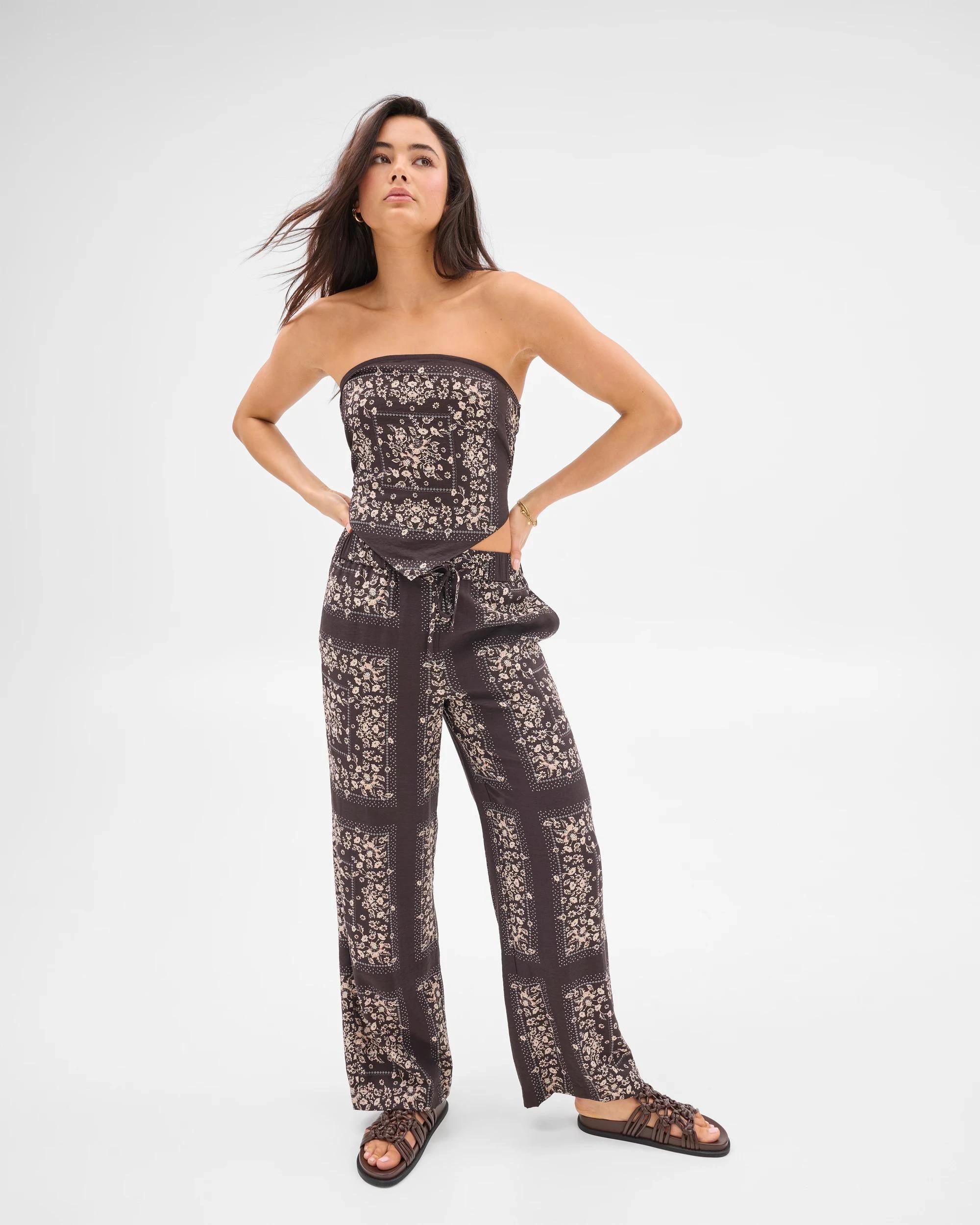 1 Printed Scarf Top - Lily Loves SCARF PRINT, 1 of 8