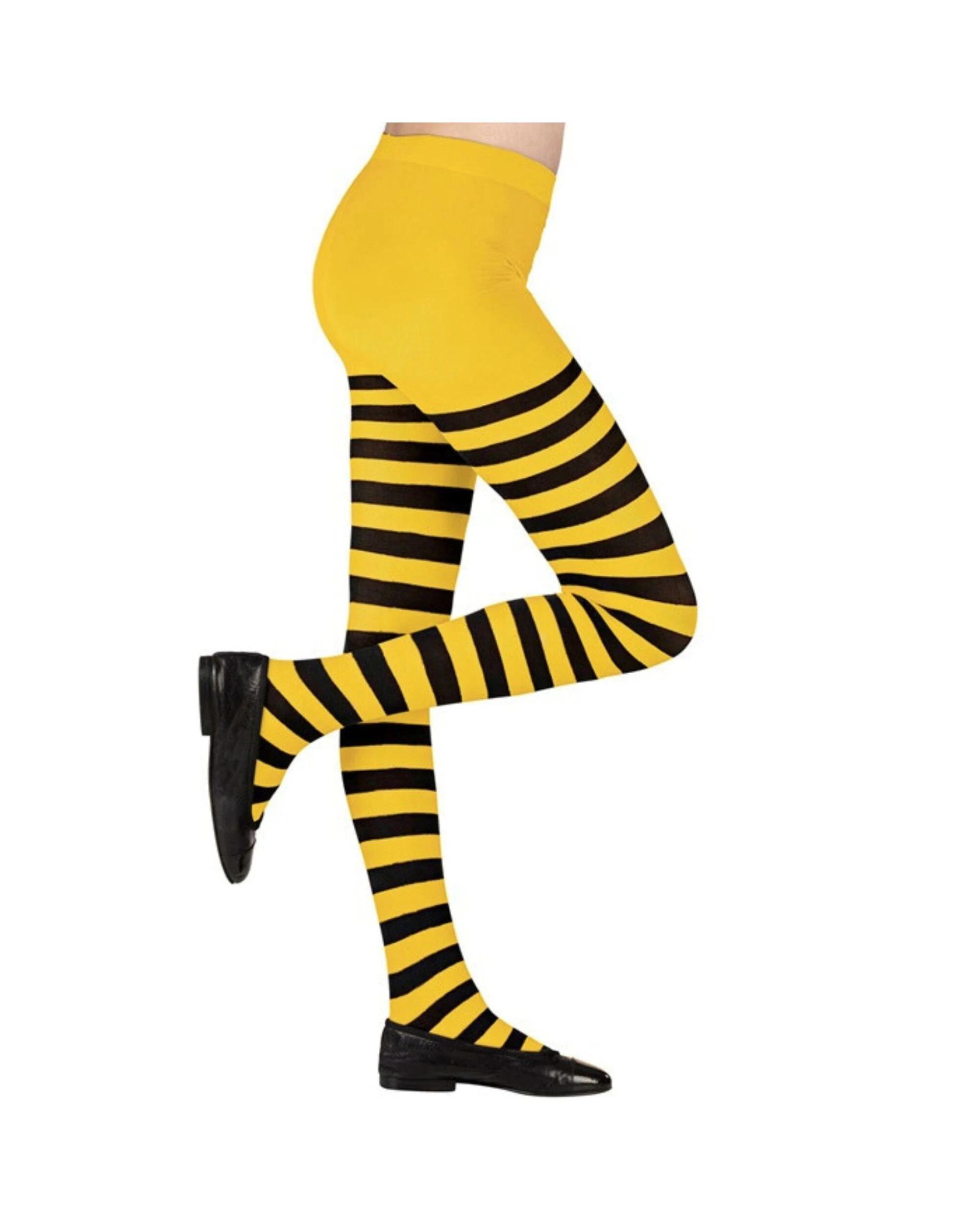 2 Widmann Kids Striped Stockings YELLOW, 2 of 3