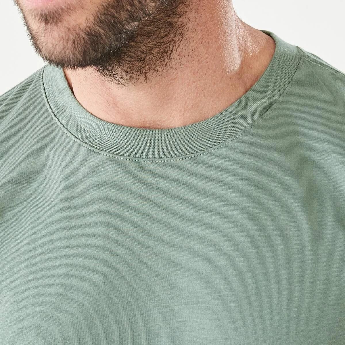 5 Long Sleeve Longline T-shirt Chin Green, 5 of 5
