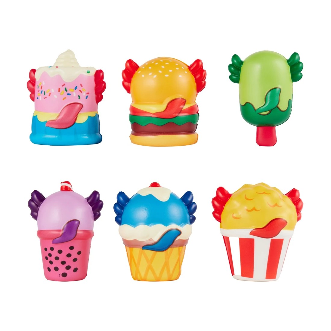 3 Ugly Cute Jumbo Foamie Axolotl - Assorted, 3 of 10