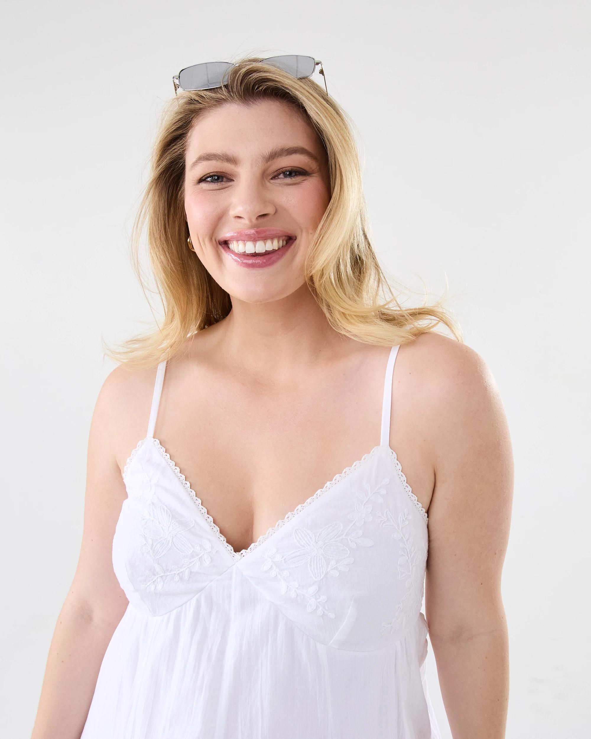 5 Embroidered Mini Dress White, 5 of 9