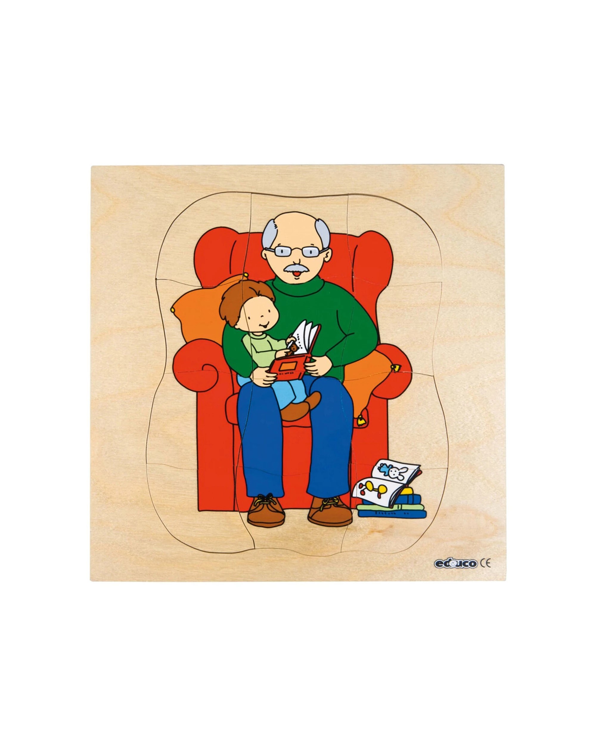 3 EDUCO 31pc Multilayer Puzzle Grow Up Grandfather Kids Children 3Yrs 24cm - Multi, 3 of 3