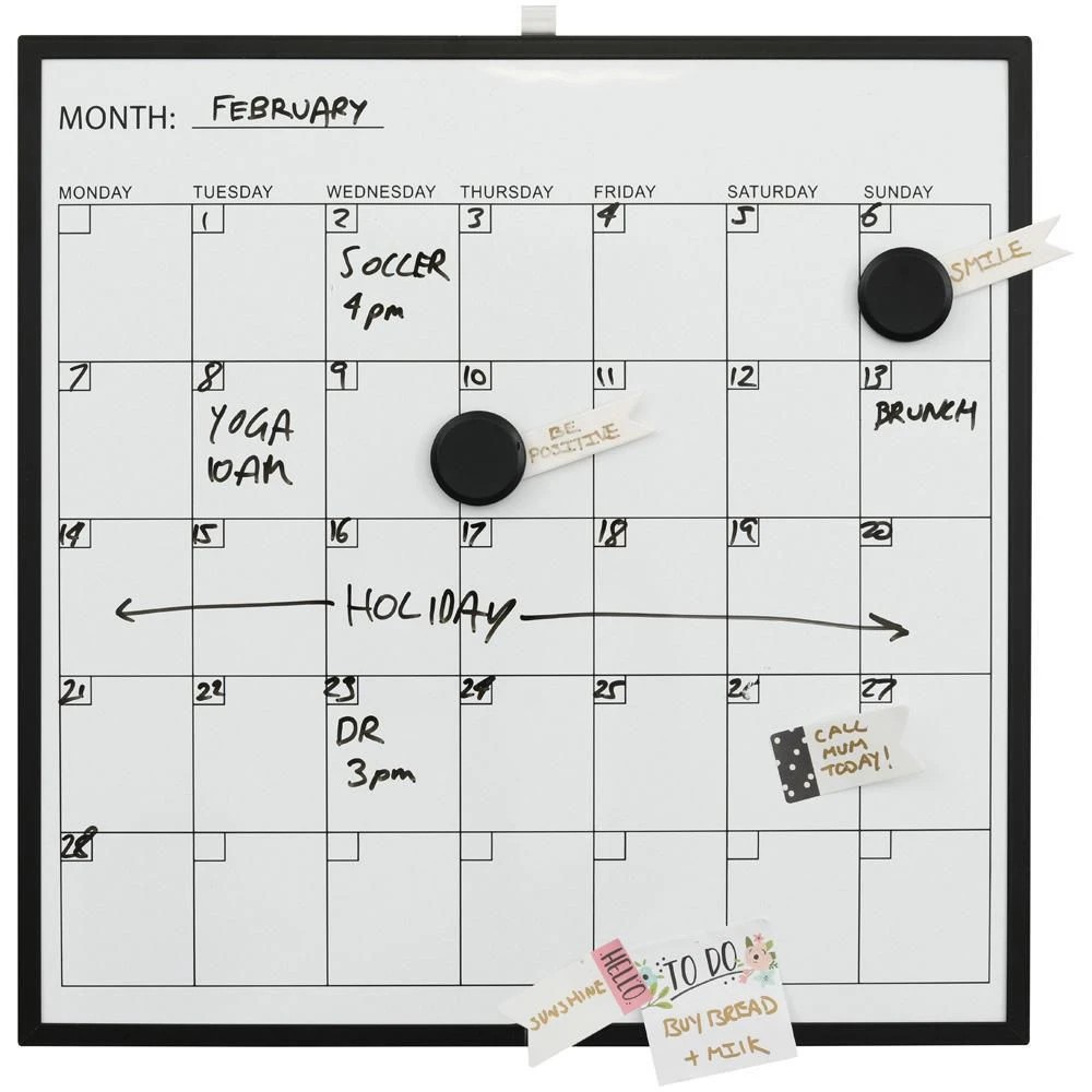 10 Otto Square Planner Board 356 x 356 Black, 10 of 10