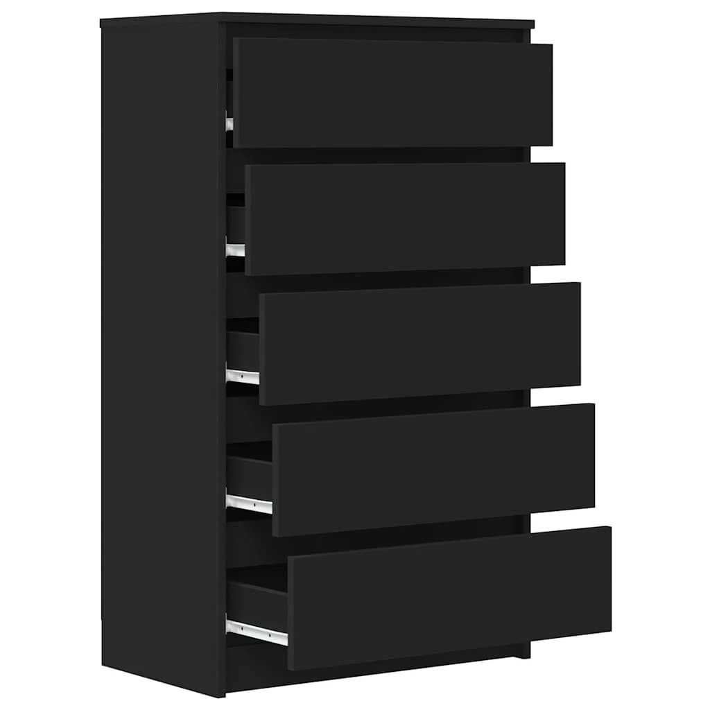 7 vidaXL drawer cabinet Ample Storage - Black, 7 of 10